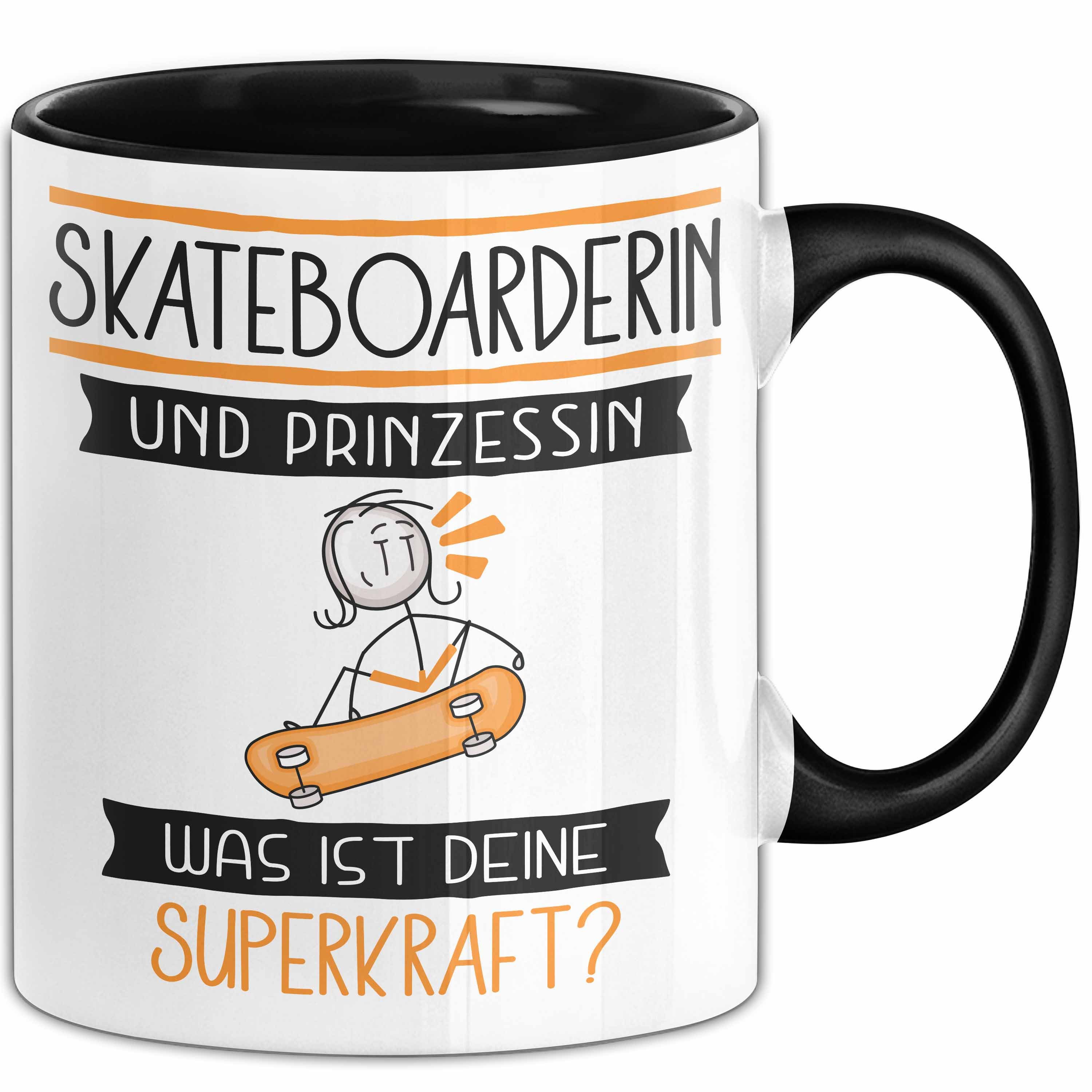 Trendation Tasse Skateboarderin Und Prinzessin Tasse Geschenk Für Eine Skateboarderin