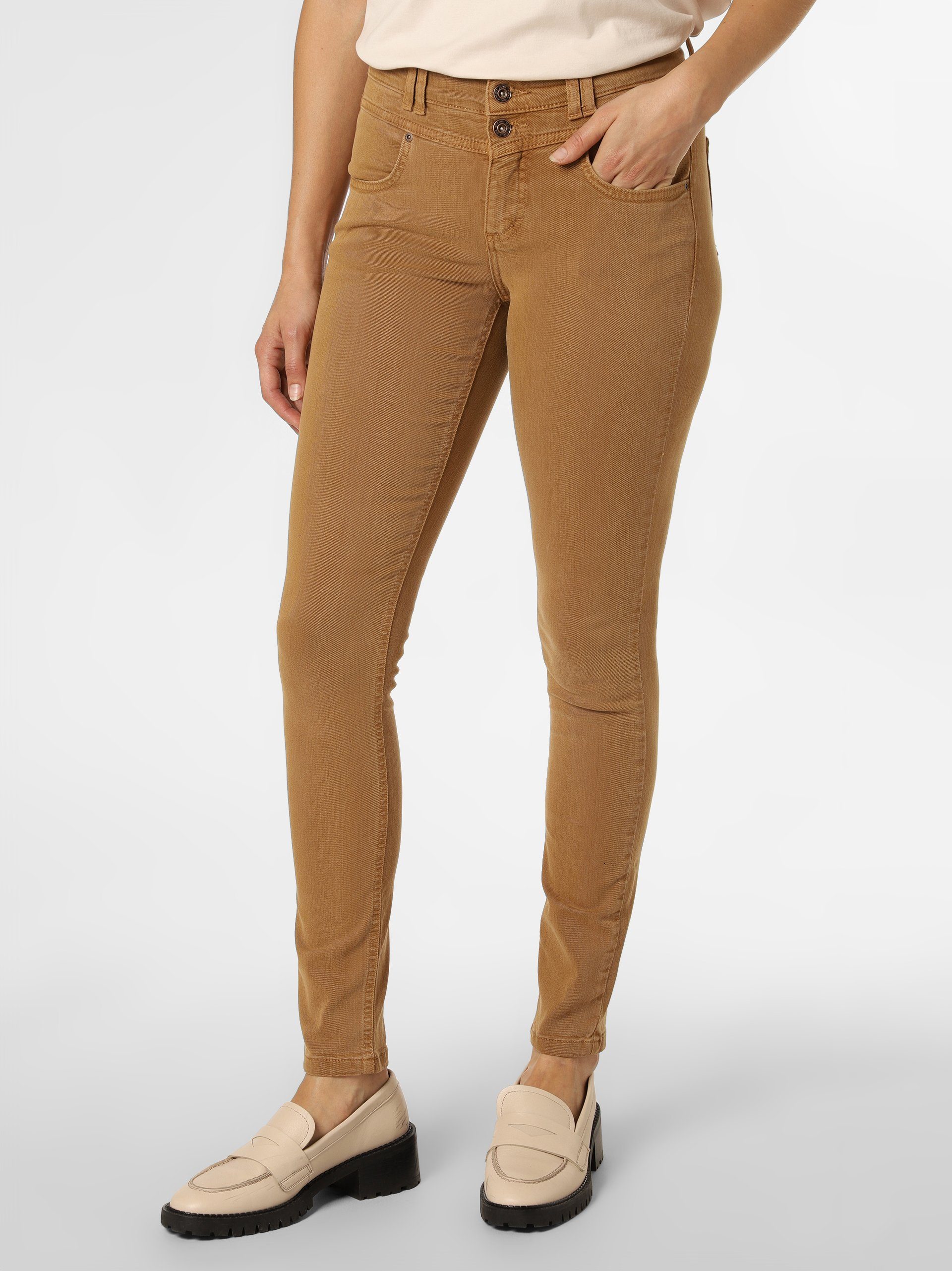 ANGELS Skinny nougat Button Skinny-fit-Jeans
