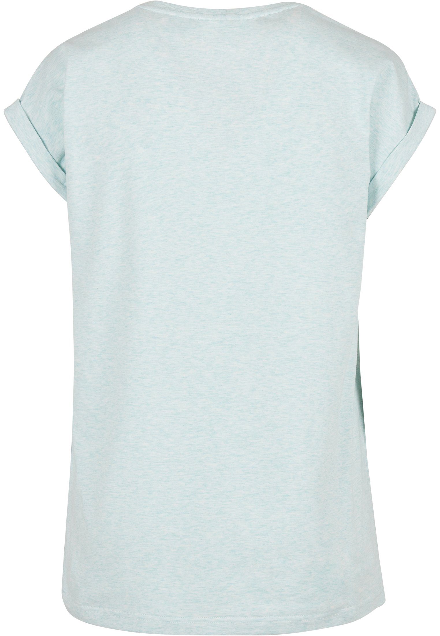 Melange URBAN Kurzarmshirt Extended (1-tlg) CLASSICS Tee Ladies Frauen Color melange Shoulder aqua