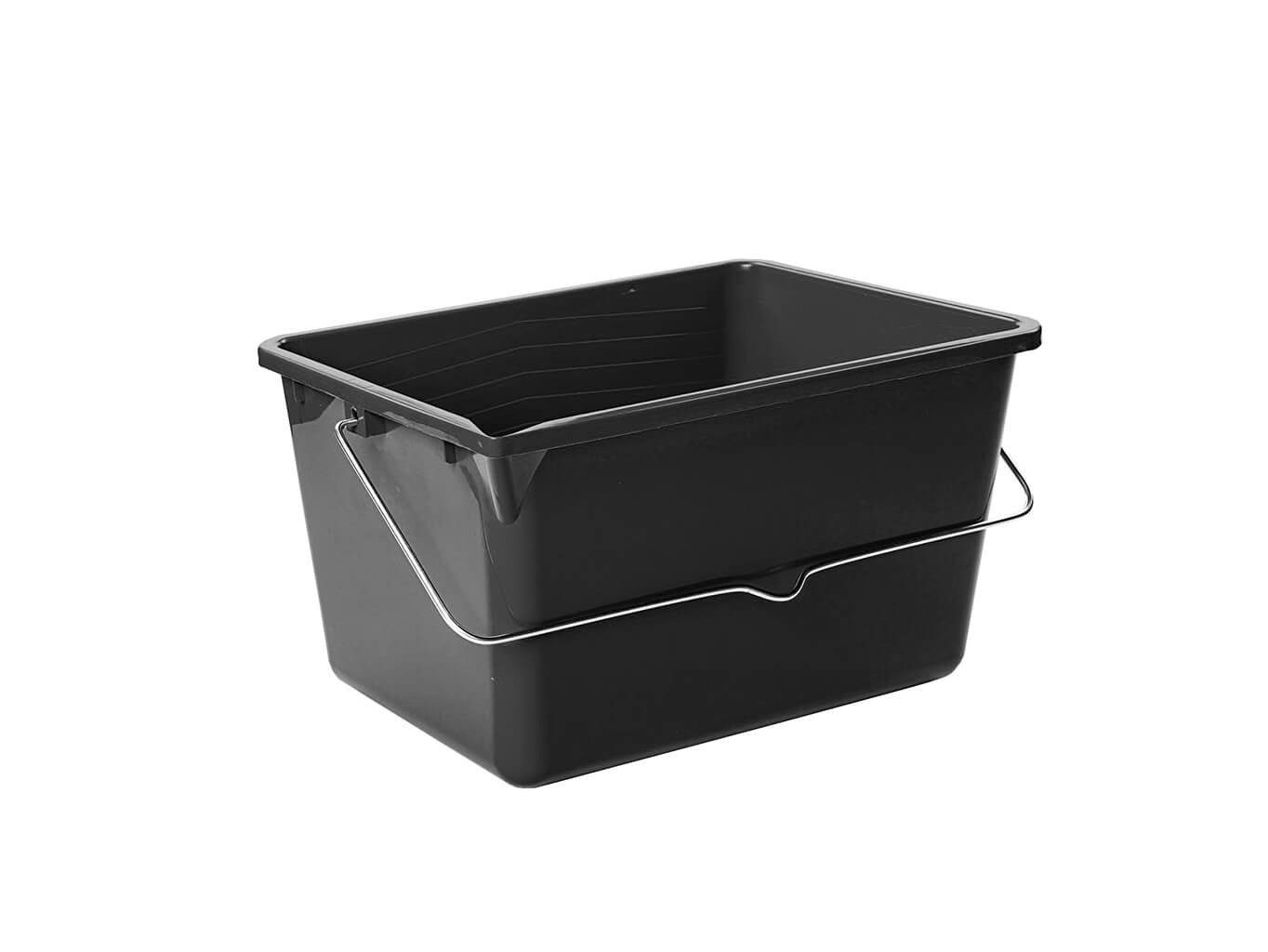 ASKON Farbmischeimer eckig schwarz, (1-tlg), 8 Liter