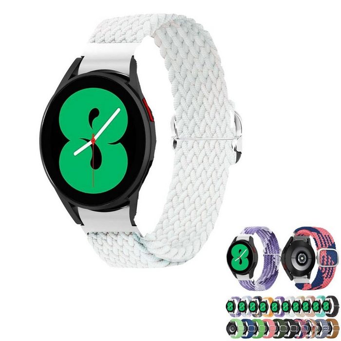 Wigento Smartwatch-Armband Für Samsung Galaxy Watch 4 40mm / 44mm Uhr Nylon Armband Ersatz Arm Band Muster 6