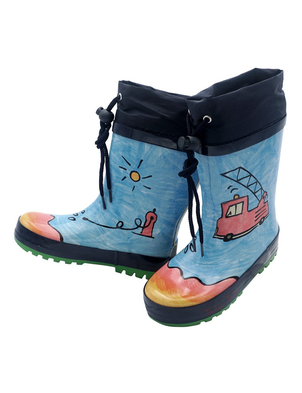 MAXIMO Gummistiefel "Feuerwehr" Jerseyfutter, Fotoprint, Stulpe Gummistiefel (1-tlg)