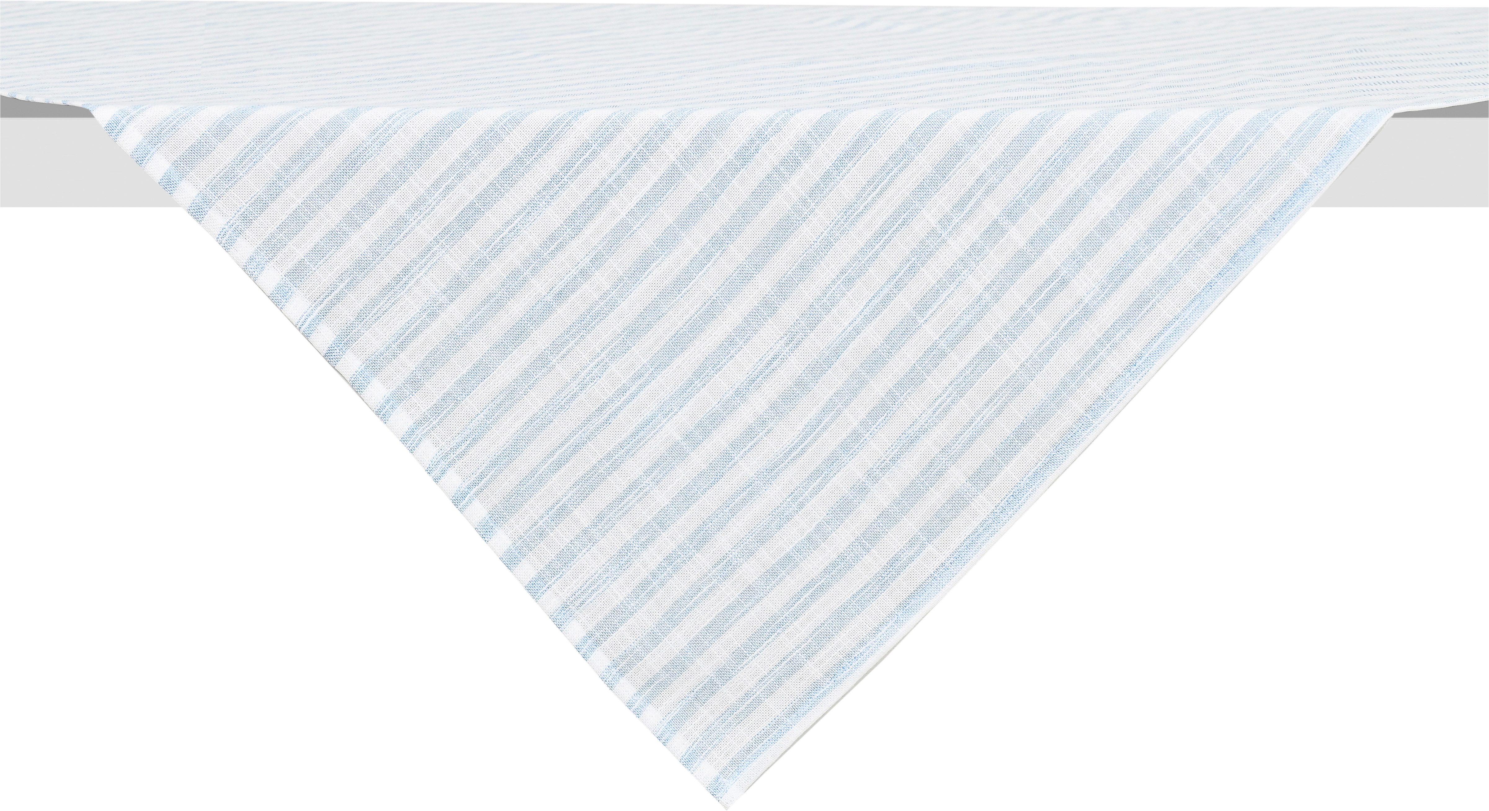 OTTO home Tischdecke Marric (Packung 1-tlg), halbtransparente Tischdecke, Leinenoptik mit Streifen