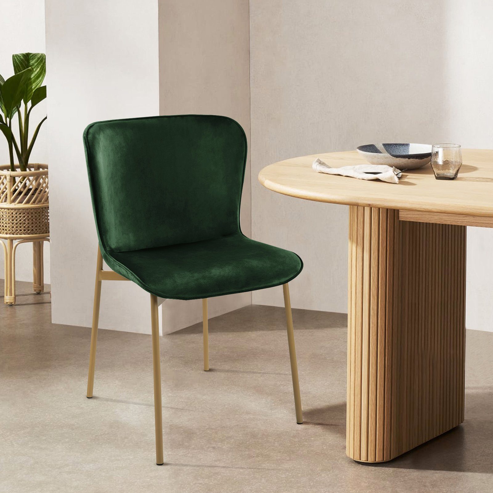 SVITA Esszimmerstuhl MARY (2er-Set), Esszimmerstühle, Armlehnen, Metallbein günstig online kaufen