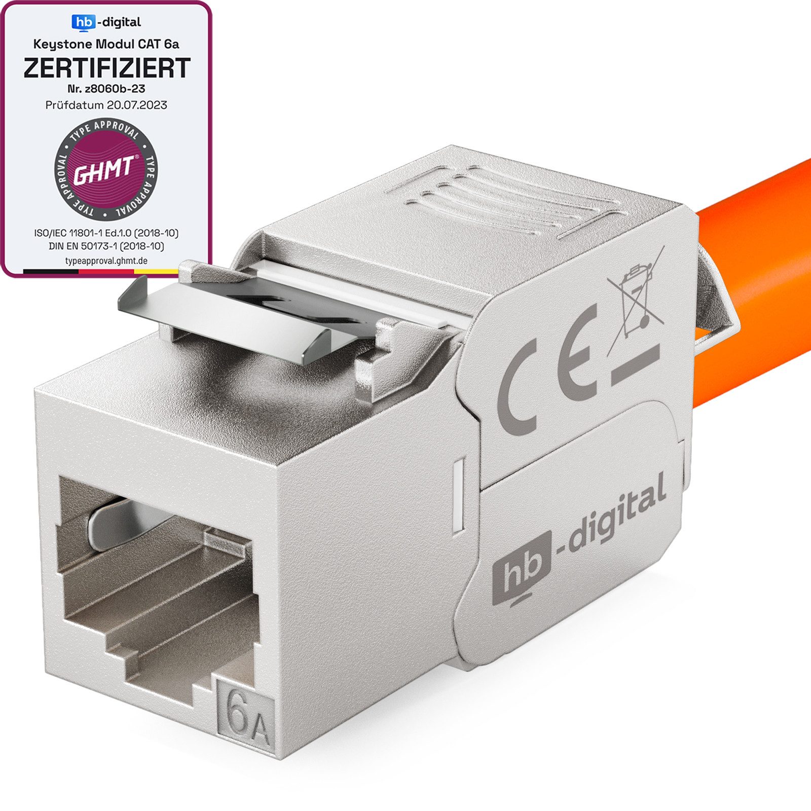 SET Keystone Modul RJ45 Cat.6a LSA Netzwerk-Adapter
