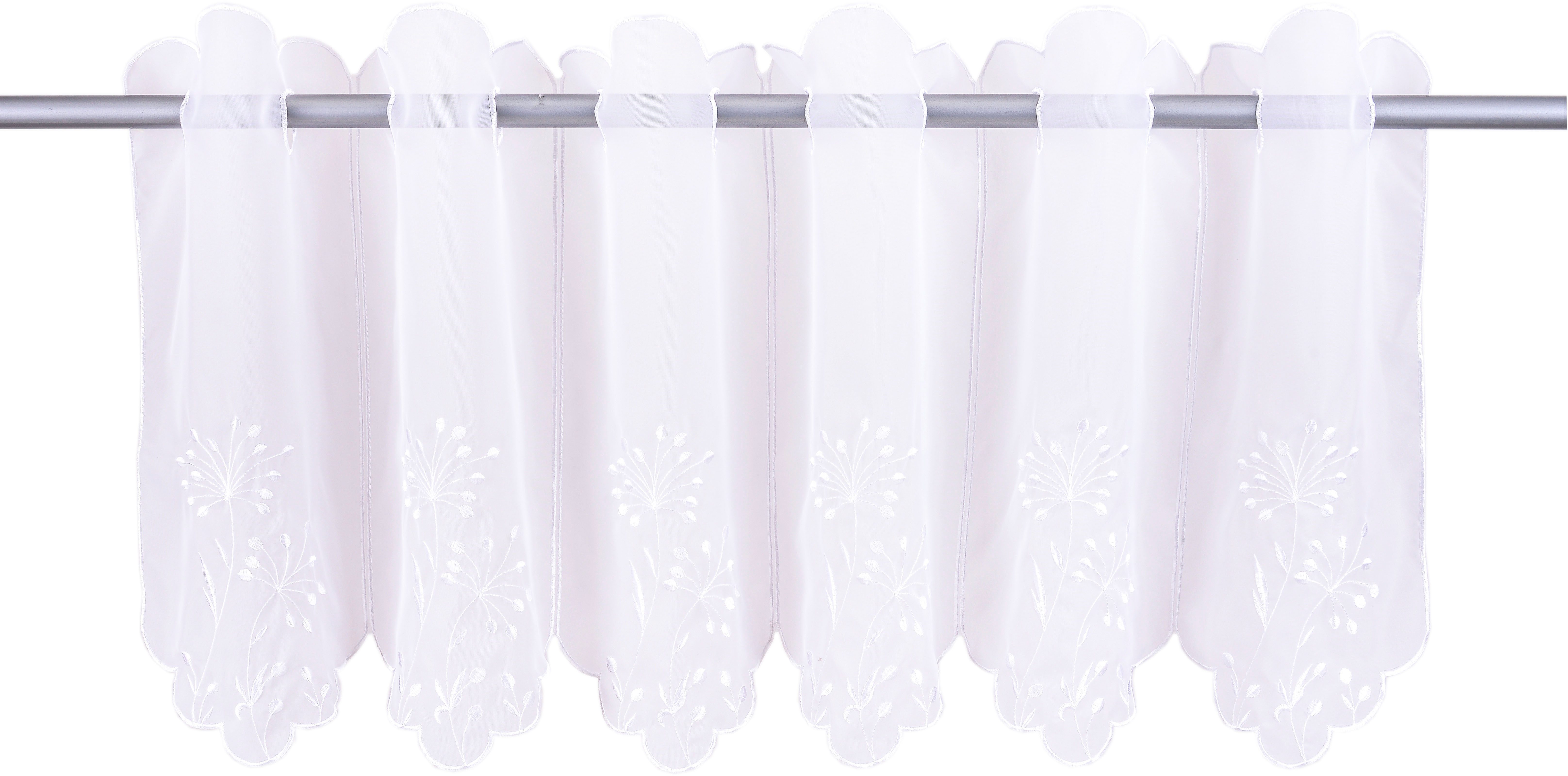 Home affaire Scheibengardine Maarle (1 St), Durchzuglöcher, transparent, Po günstig online kaufen