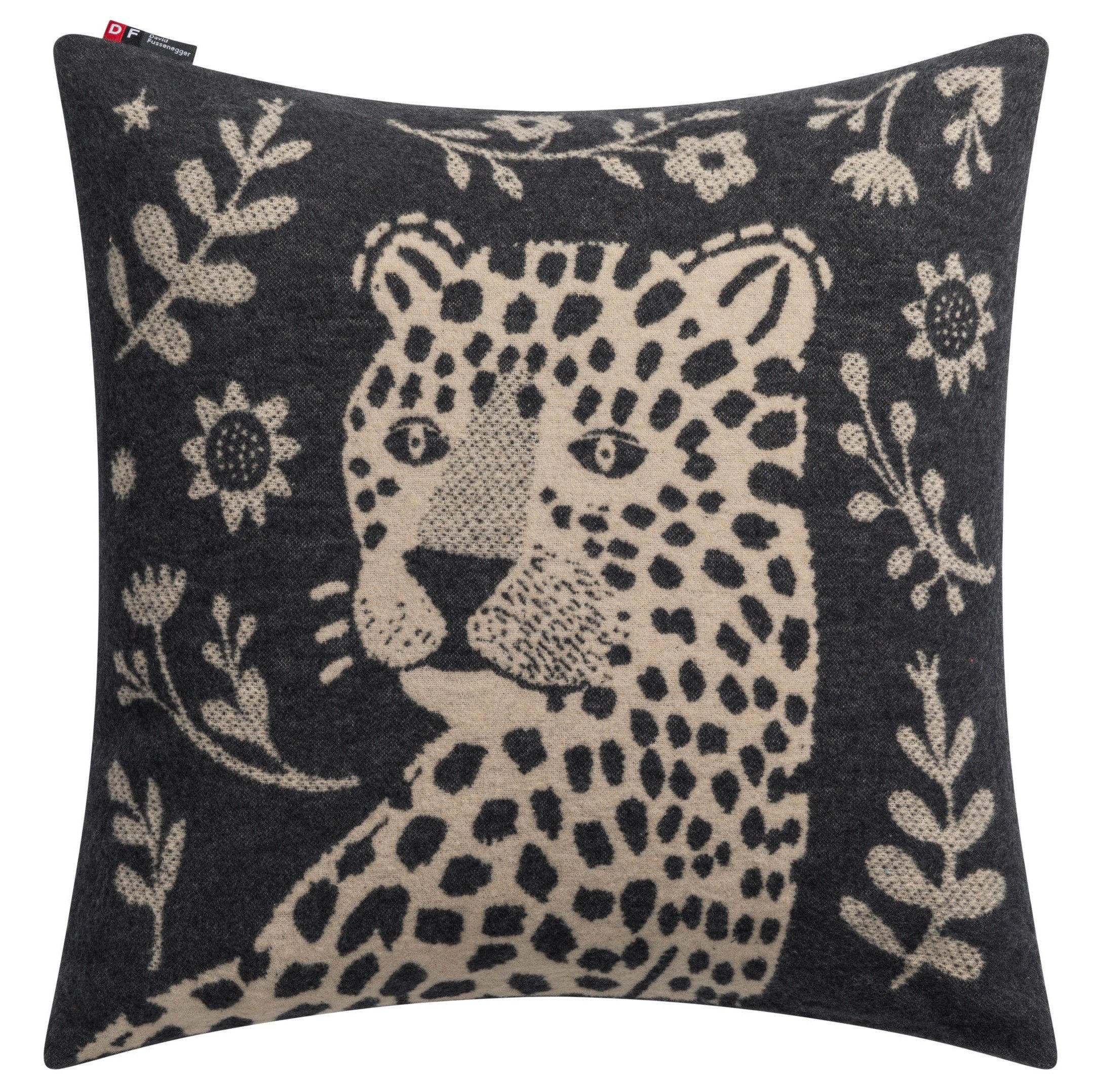 Kissenhülle David Fussenegger Kissenhülle Silvretta 'Leo' 50 x 50 cm Anthrazit