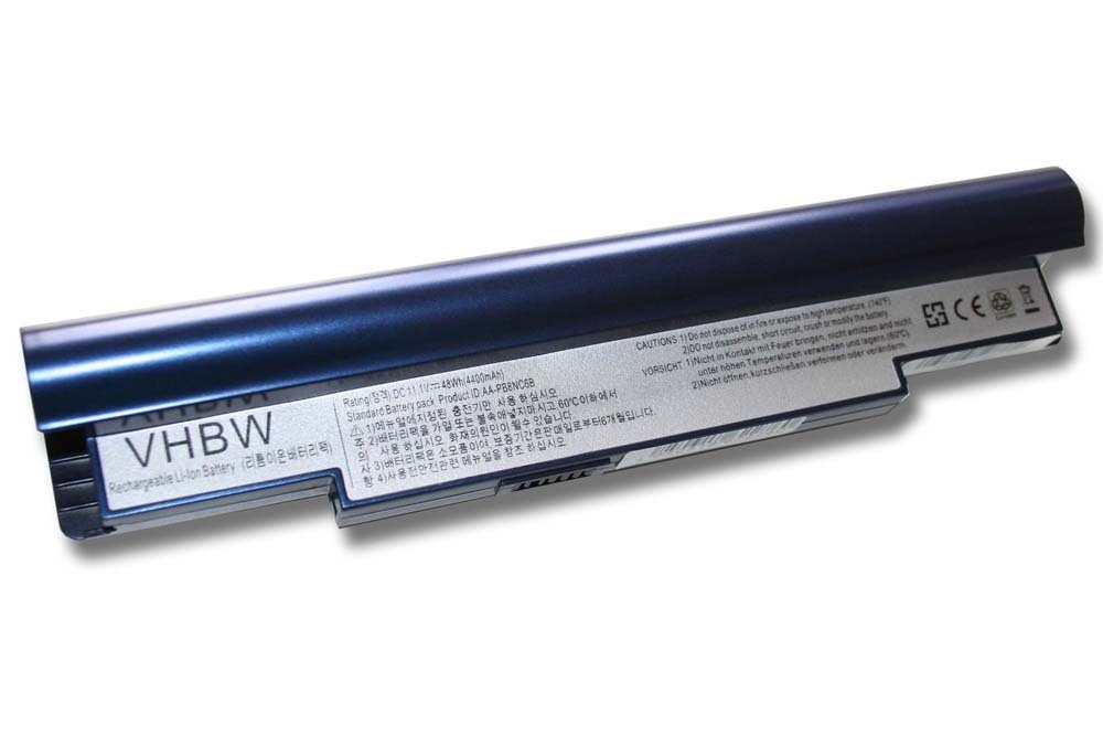 vhbw passend für Samsung N110, N120, N130, N140, N510, NC10, NC20, ND10, Laptop-Akku 4400 mAh