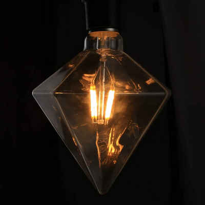 ZMH LED-Leuchtmittel Vintage Edison Glühbirne 4W Glühlampe Dekorative Spirale Diamant Lampe, E27, Warmweiß