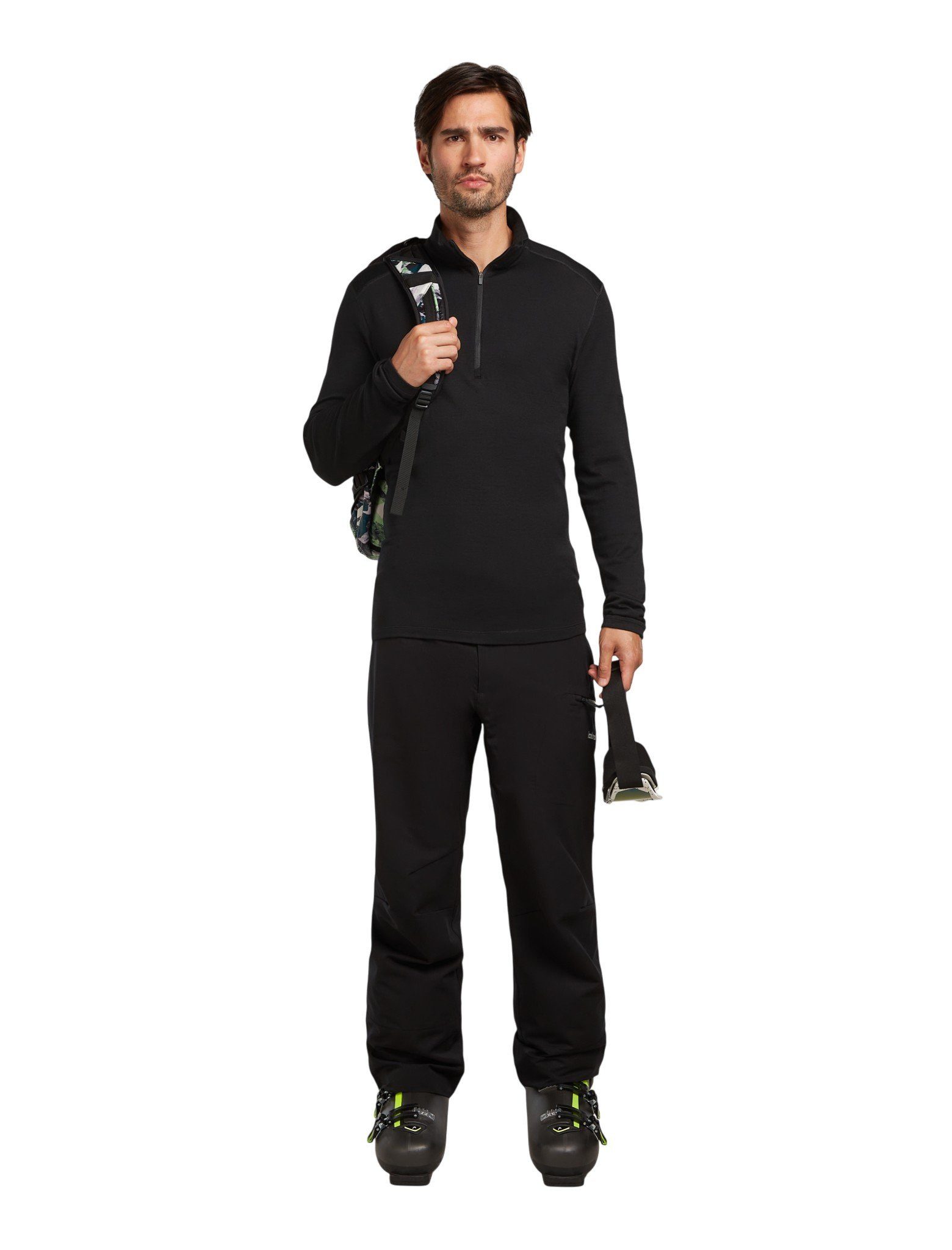 Icebreaker Langarmshirt Unterwäsche 260 Tech Half-Zip - Merinowolle, enganliegend - 2024