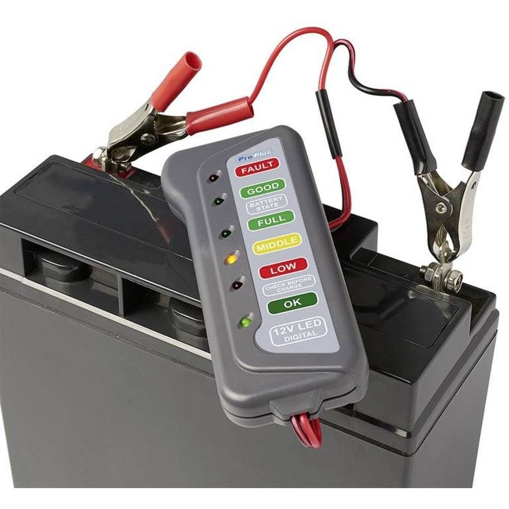 Kfz ProPlus 12V Batterietester Autobatterie-Ladegerät