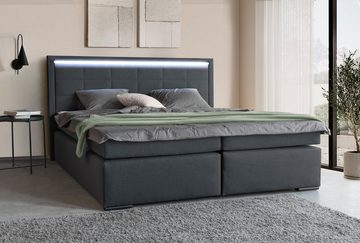 COLLECTION AB Boxspringbett 30 Jahre Jubiläums-Modell Athena, in H2,H3 & H4, inkl. LED-Leiste