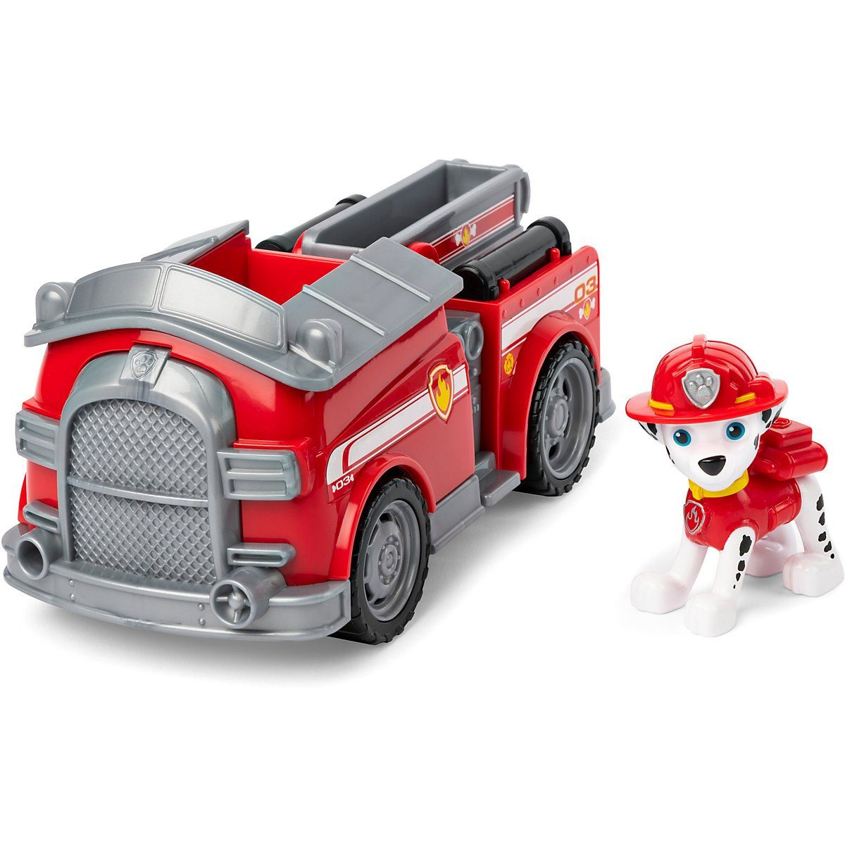 Spin Master Spielzeug-Auto PAW Patrol Feuerwehr-Fahrzeug mit Marshall-Figur