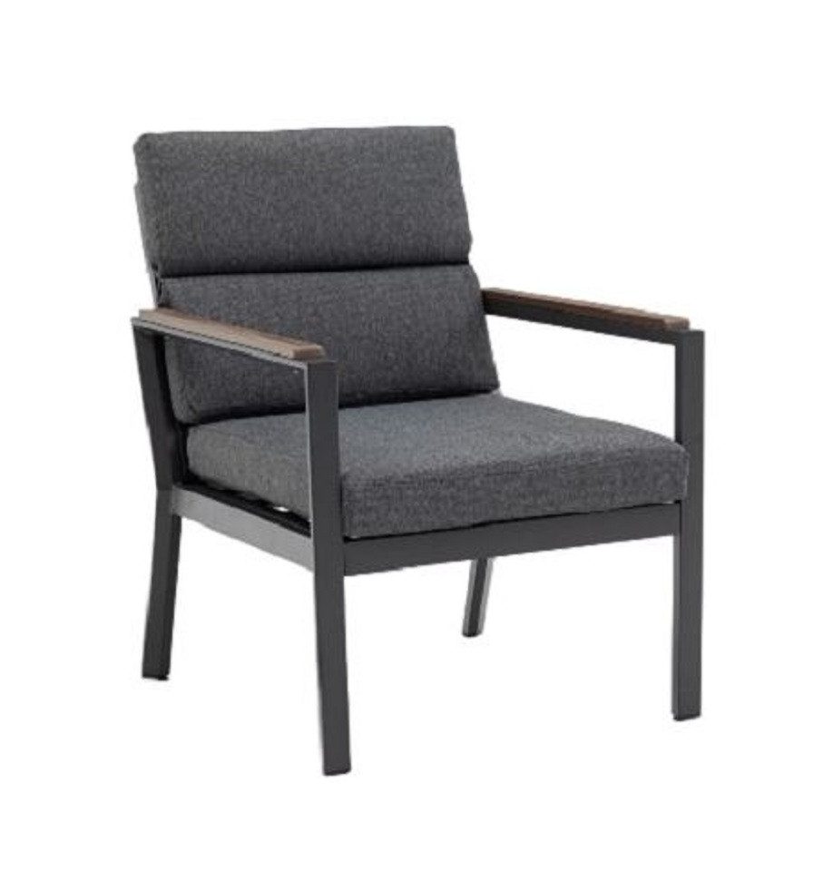 Gardissimo Gartenstuhl Nara Oak Sessel / Aluminium / Outdoor / Loungestuhl / Nonwood, pflegeleicht wetterfest stabil