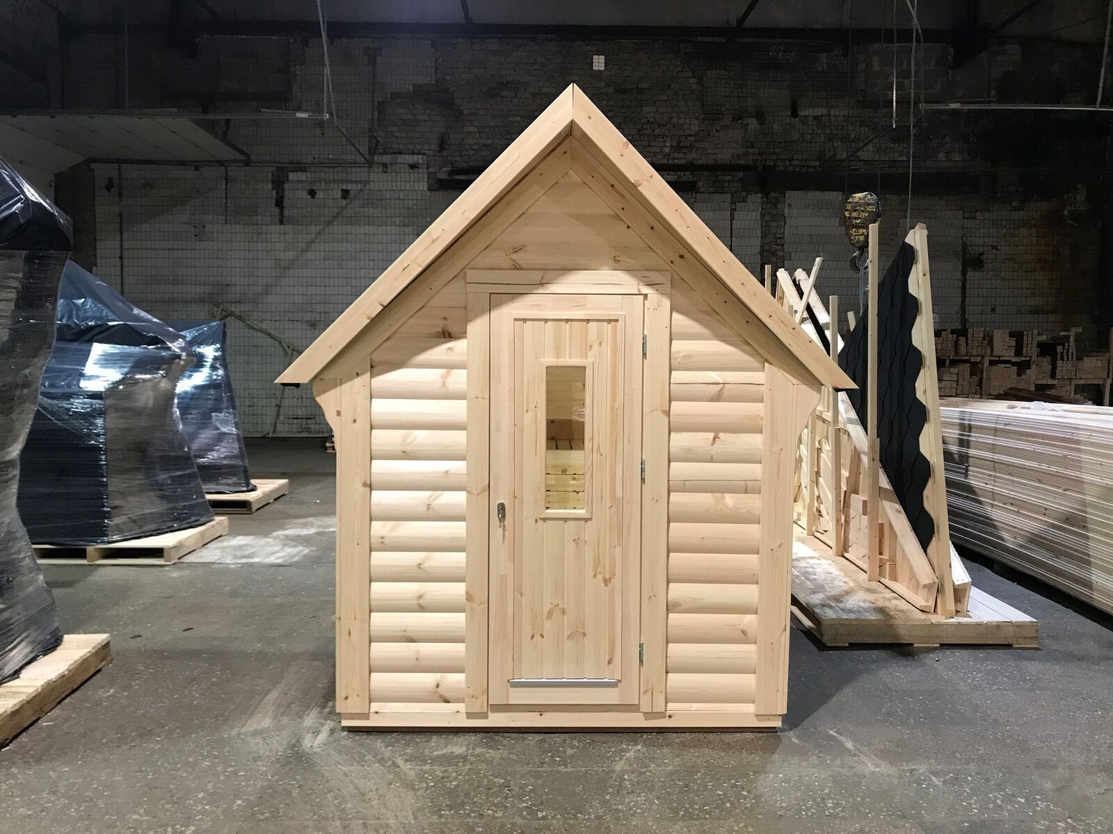 JVmoebel Sauna Sauna Holz Garten Holzsauna Outdoor Saunas Trockensauna, BxTxH: 220 x 250 x 180 cm, 45,00 mm, (1-St., 1x Sauna) Made in Europa