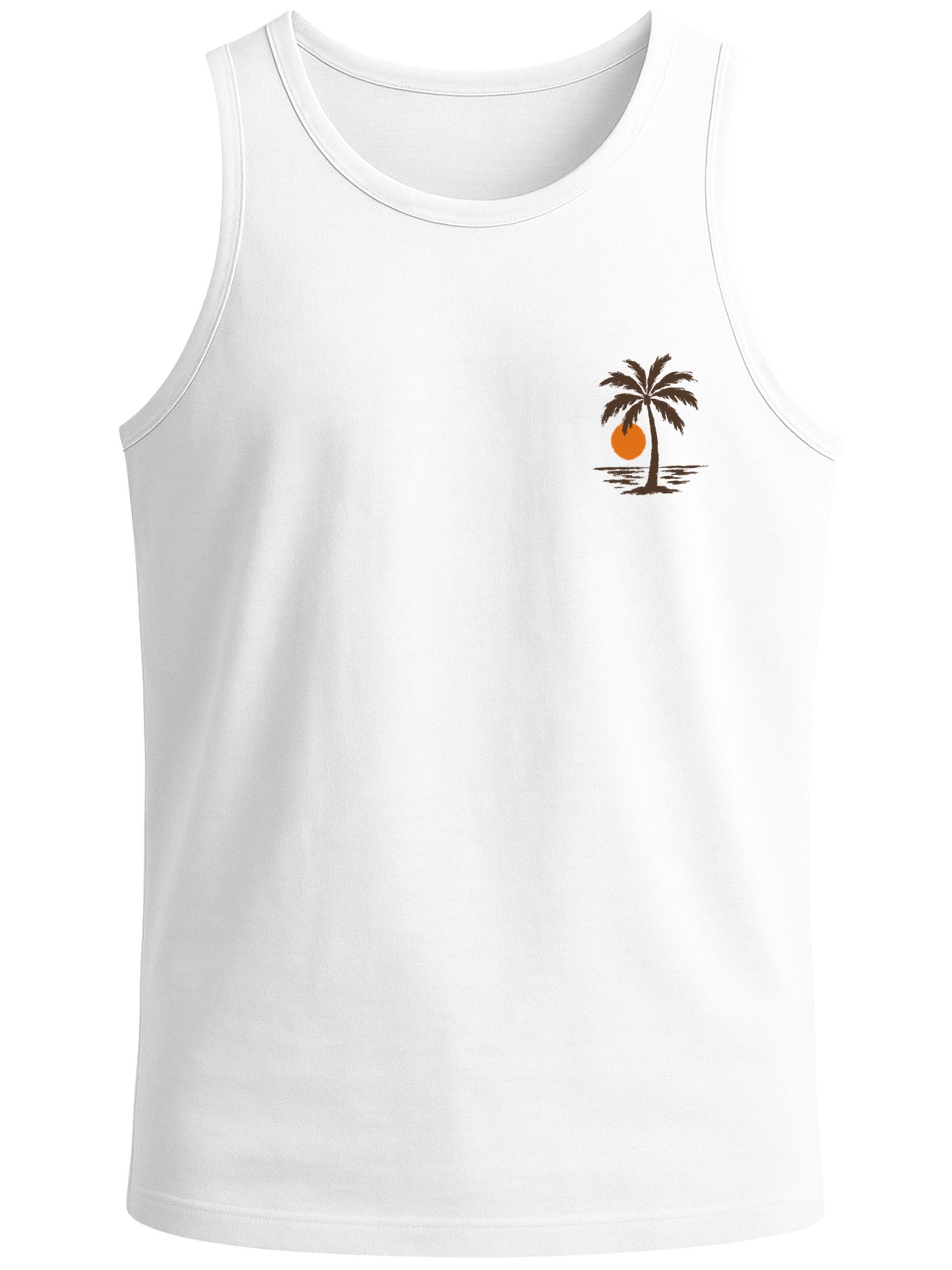 Neverless Tanktop Tanktop Herren mit Grafik-Print - Logo Design Beach - Trägershirt mit Print – Bild 5 von 5