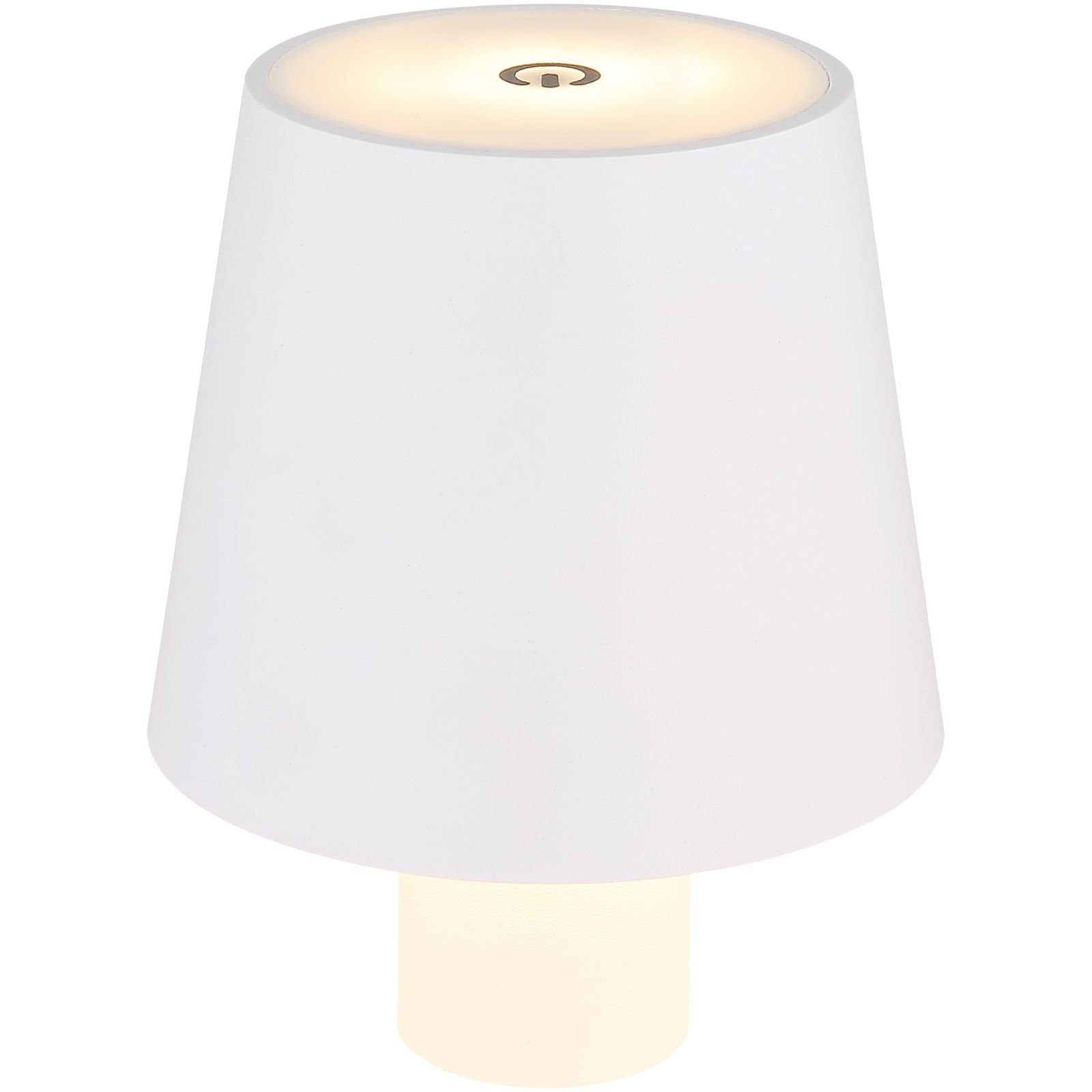 Tischleuchte Tischlampe kabellos mit Akku Touch Dimmer Tischleuchte Dimmbar Weiß