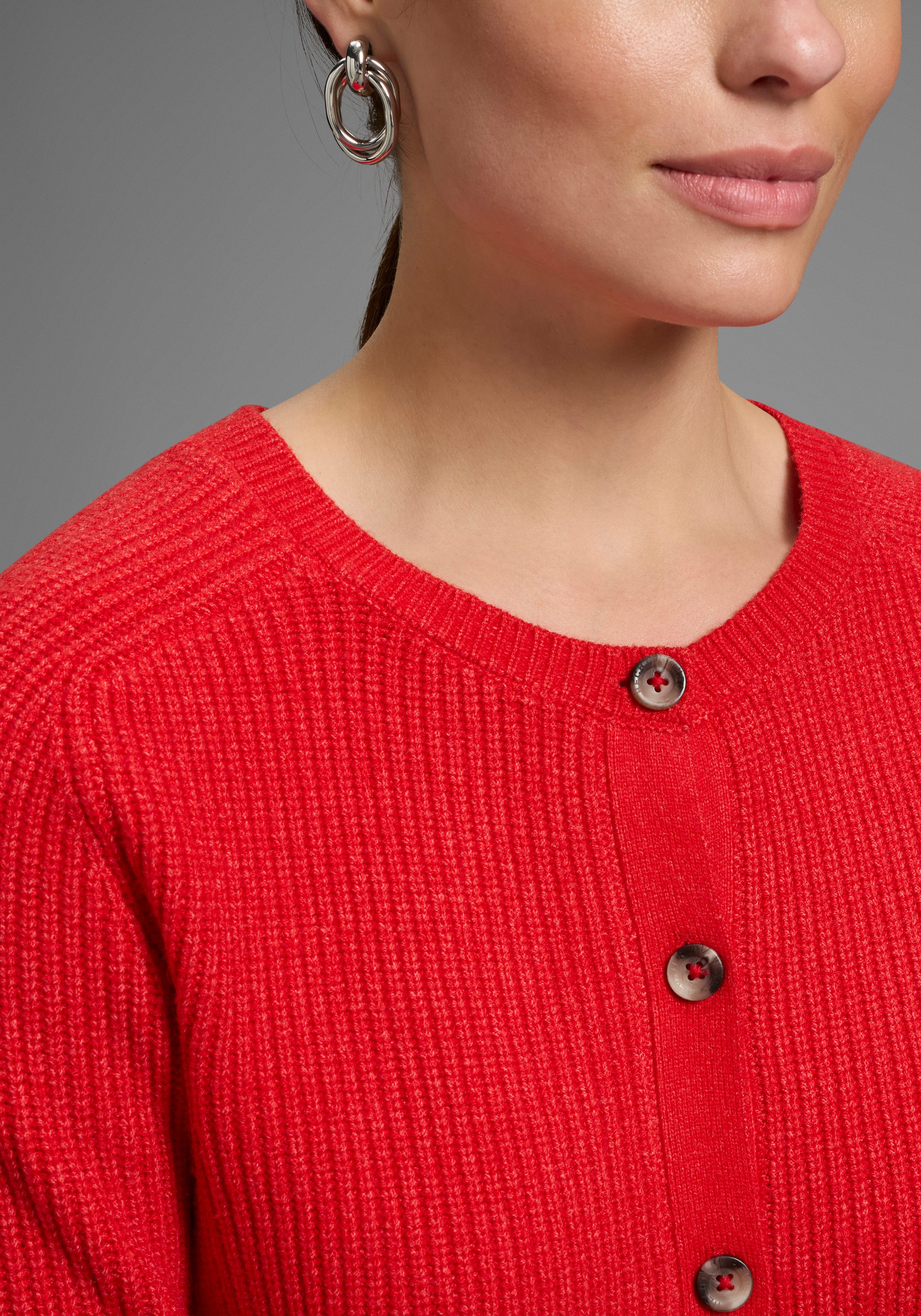 HECHTER PARIS Strickjacke mit Knopfleiste günstig online kaufen