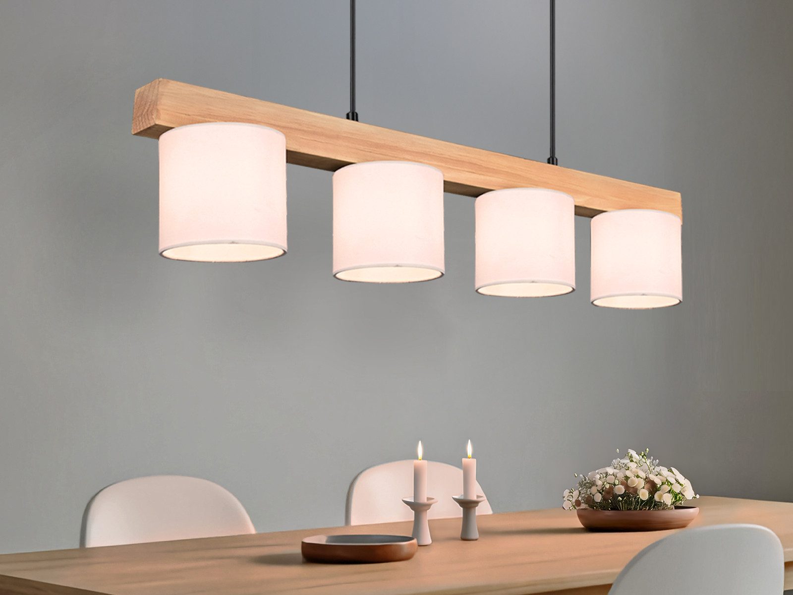 Reality Leuchten LED Pendelleuchte, Dimmfunktion, LED wechselbar, Warmweiß, günstig online kaufen