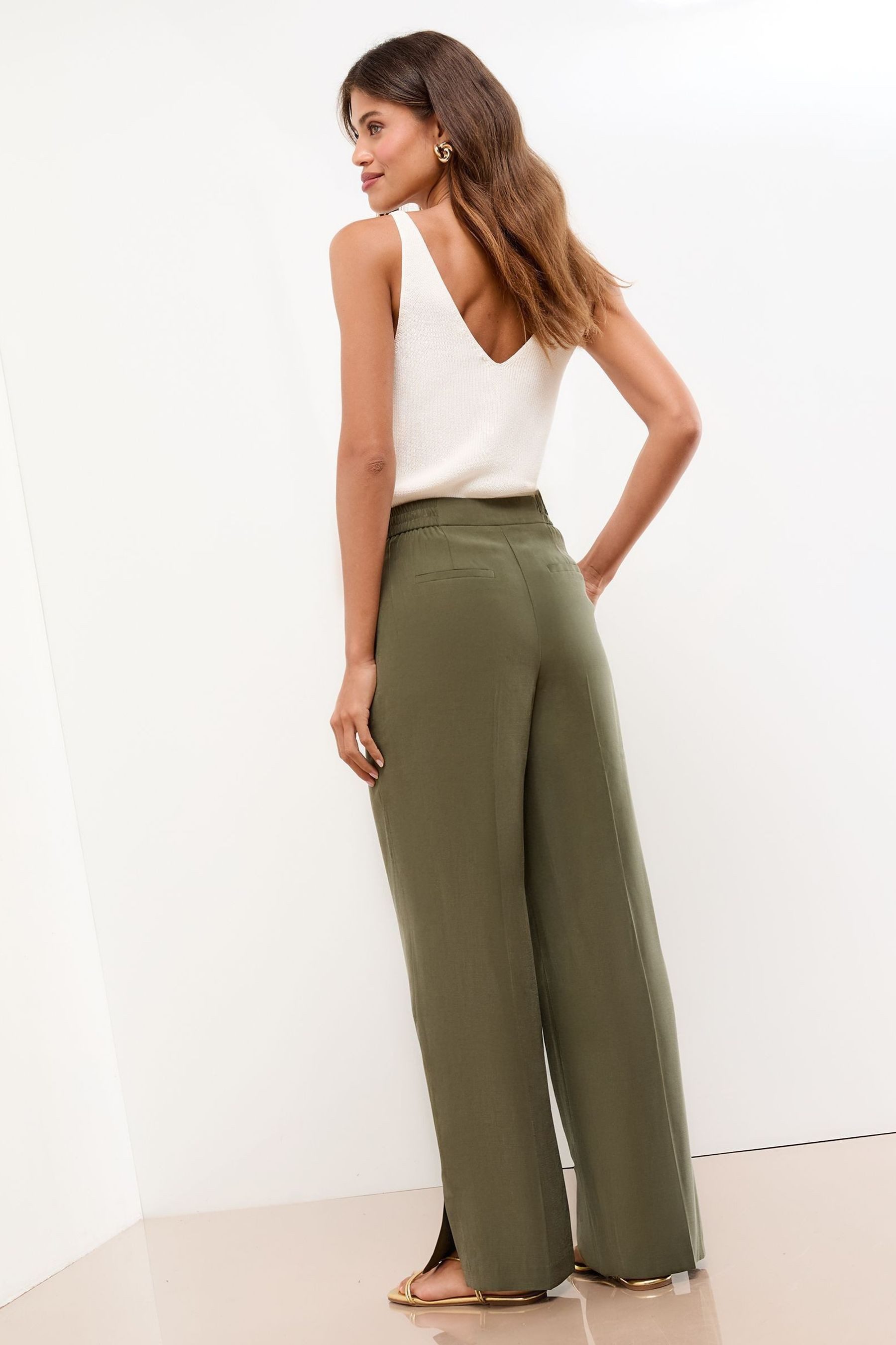 LIPSY Palazzohose Lipsy Hose mit weitem Bein, Regular (1-tlg)