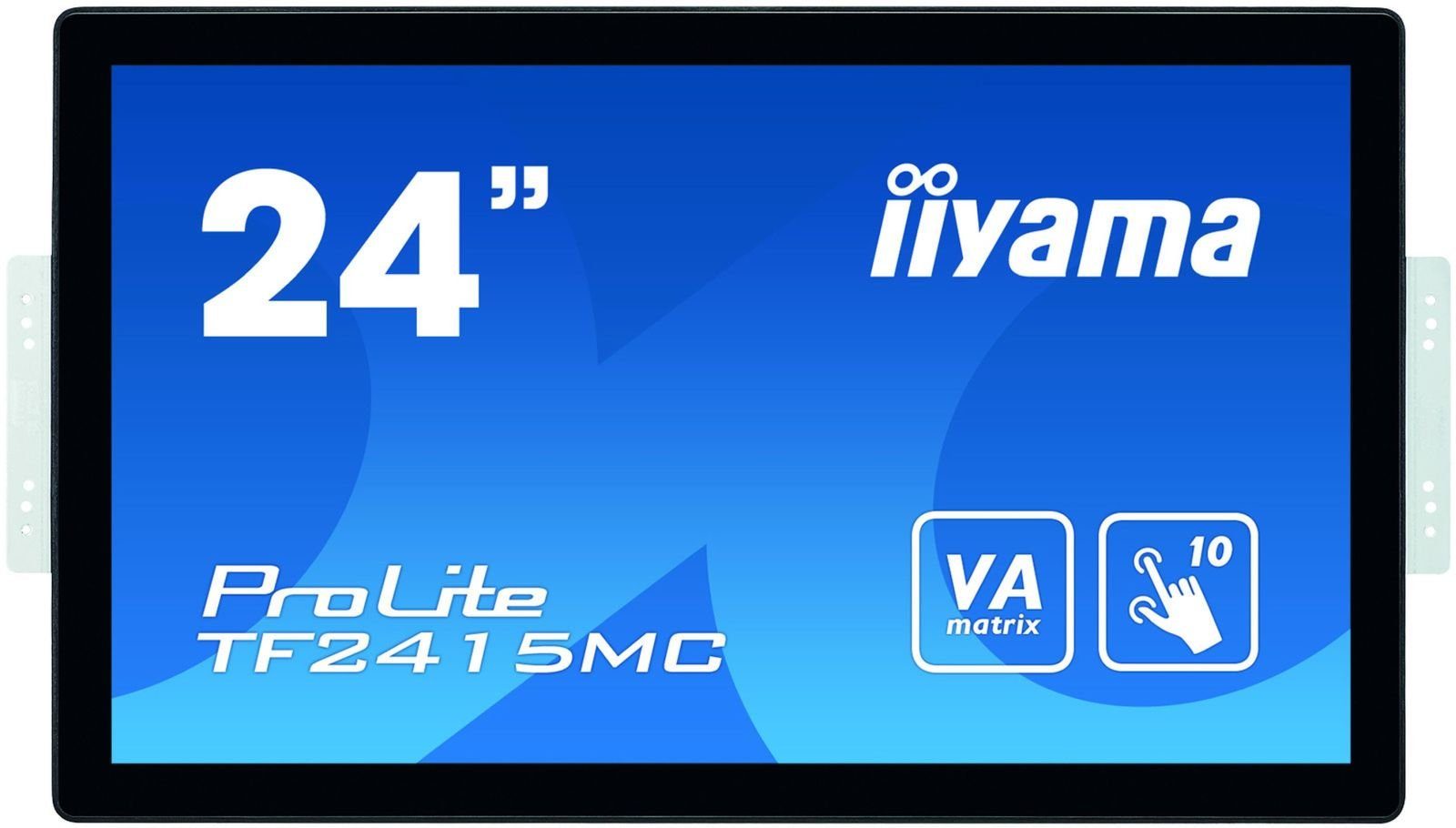 Iiyama ProLite TF2415MC-B2 - LED-Monitor - Full HD (1080p) - 60.5 cm (23.8) TFT-Monitor (1920 x 1080 px, Full HD, 16 ms Reaktionszeit, Touchscreen, Eingebautes Mikrofon, HDCP)