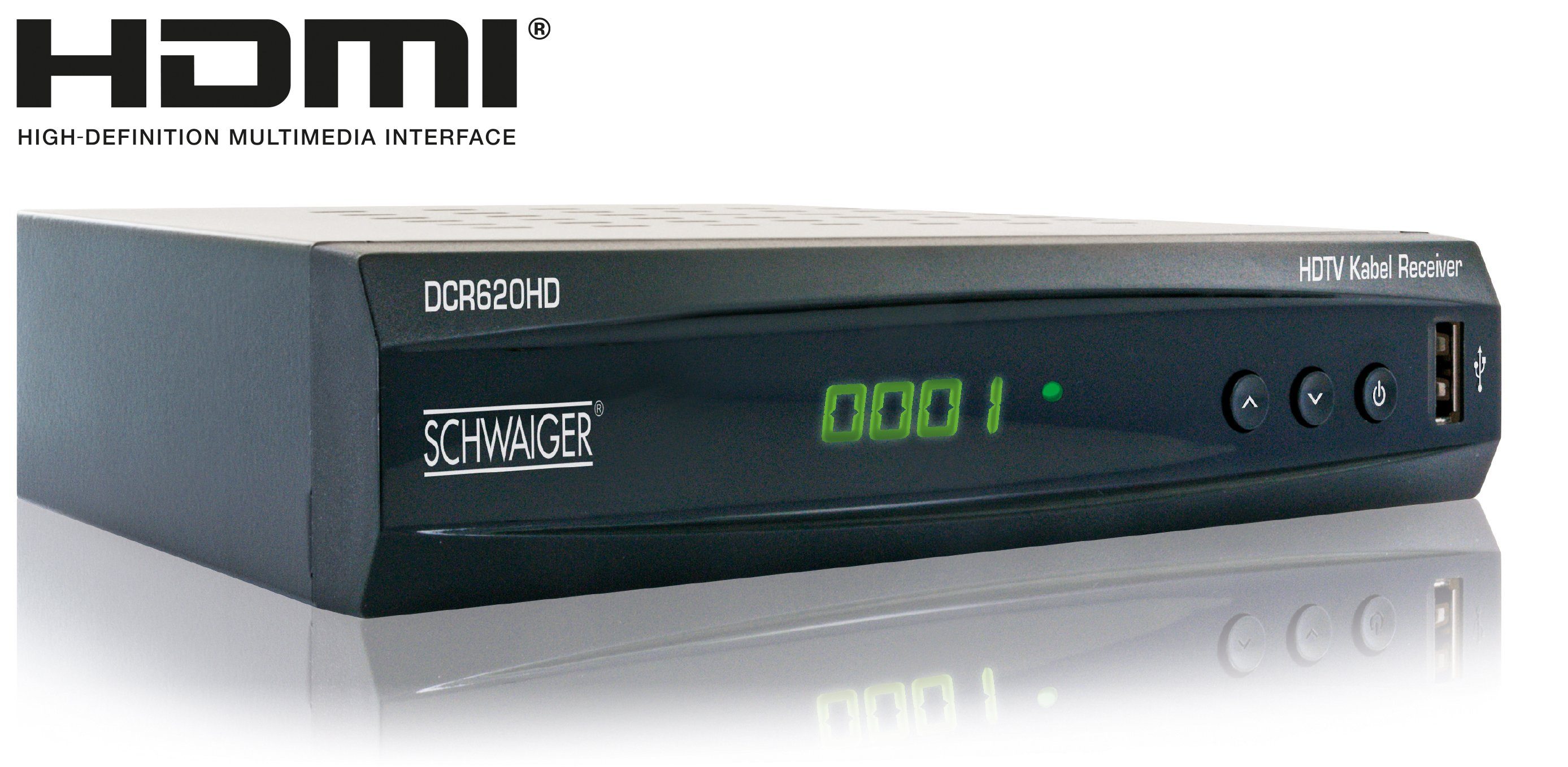 Schwaiger DCR620HD Kabel-Receiver (Eingebauter Mediaplayer)