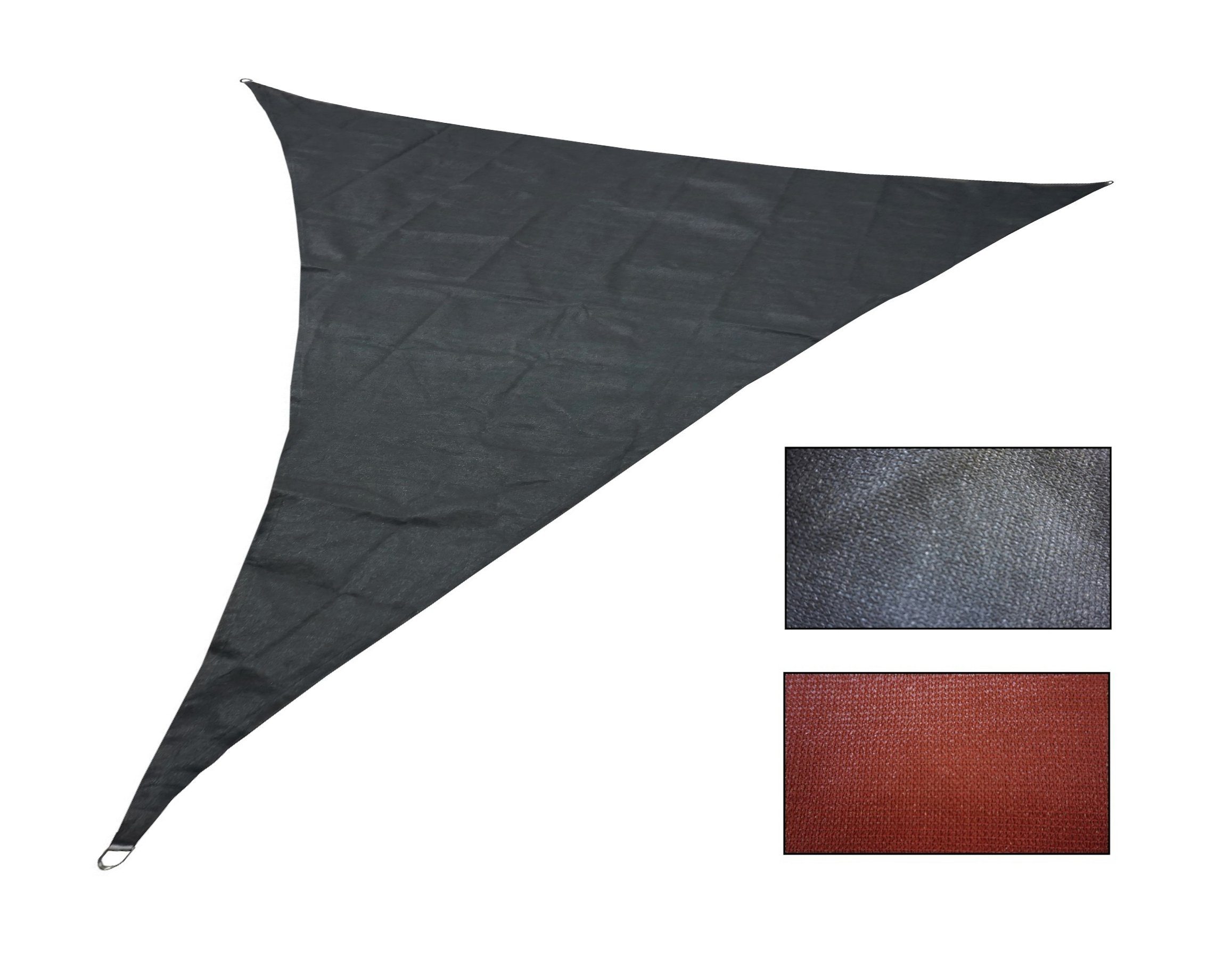 Provance Тенты Dreieckiges Тенты Maße 3,6 x 3,6 x 3,6 m Farbe grau / terra