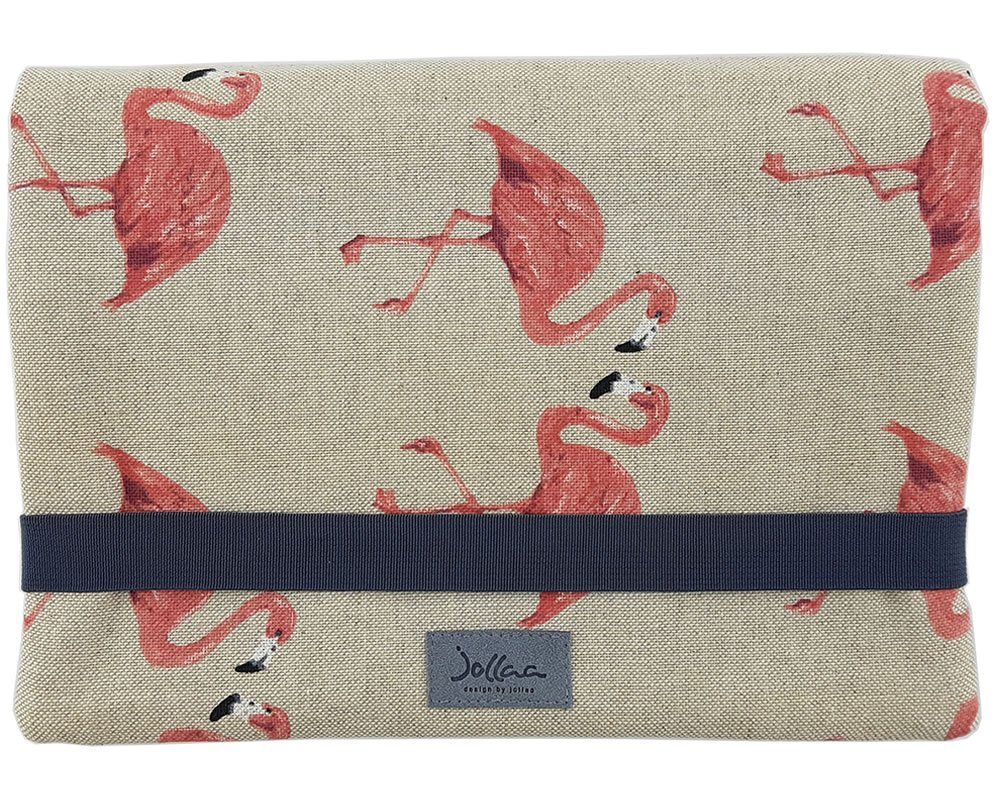 kleine Windeln Flamingo Windeltasche Feuchttücher, Wickelmäppchen JOLLAA (1-tlg), für & Wickeltasche