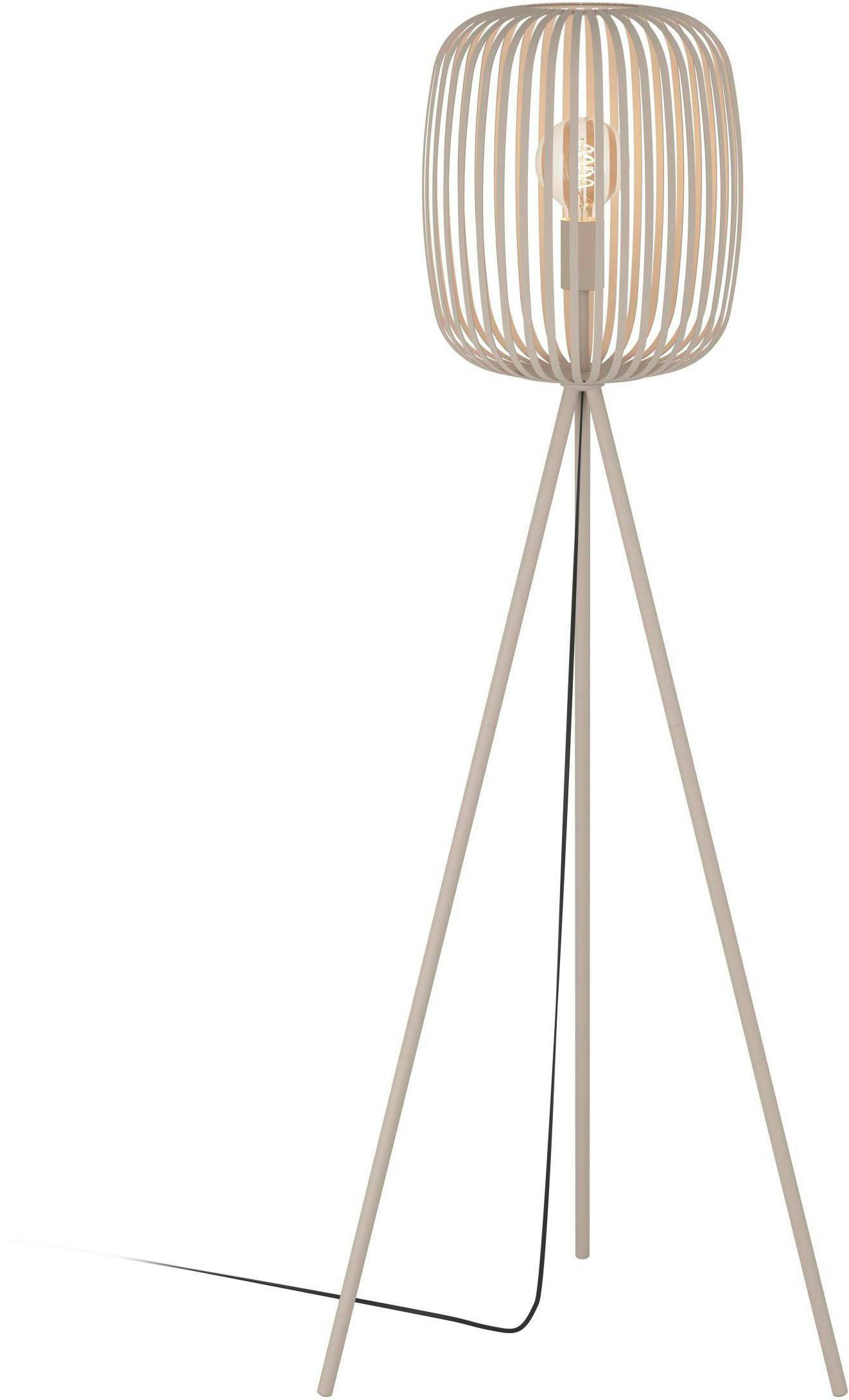 EGLO Stehlampe Stehleuchte ROMAZZINA, exkl. E27, Stahl, Stehlampe, Ein-/Aus günstig online kaufen