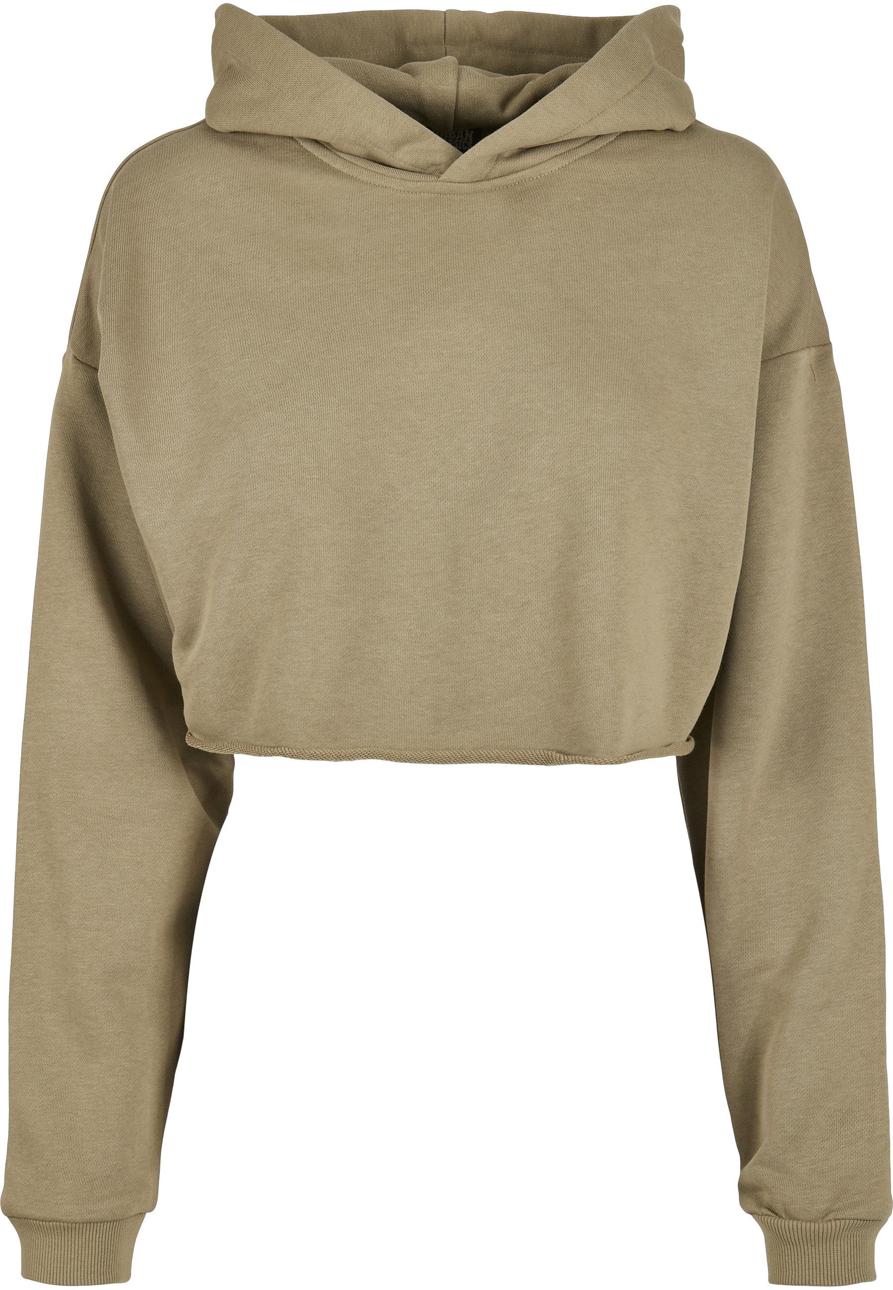 URBAN CLASSICS Sweatshirt Urban Classics Damen Ladies Oversized Cropped Hoody (1-tlg)