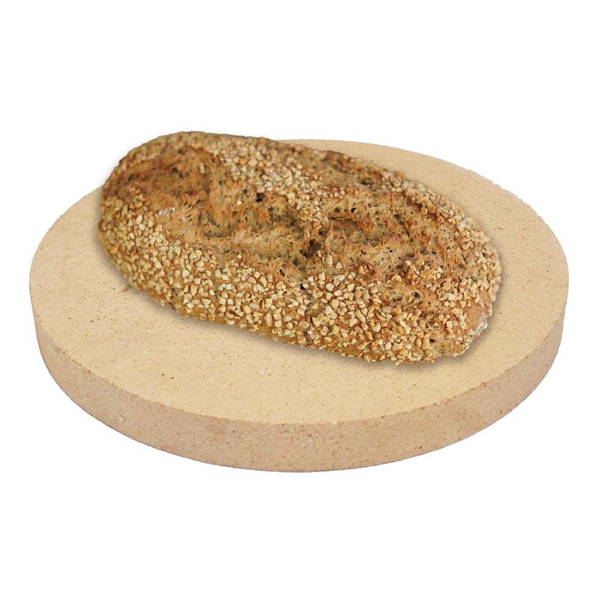 Feuerfest 123 GmbH Backstein Brotbackstein rund Ø 39 x 4 cm Schamotte