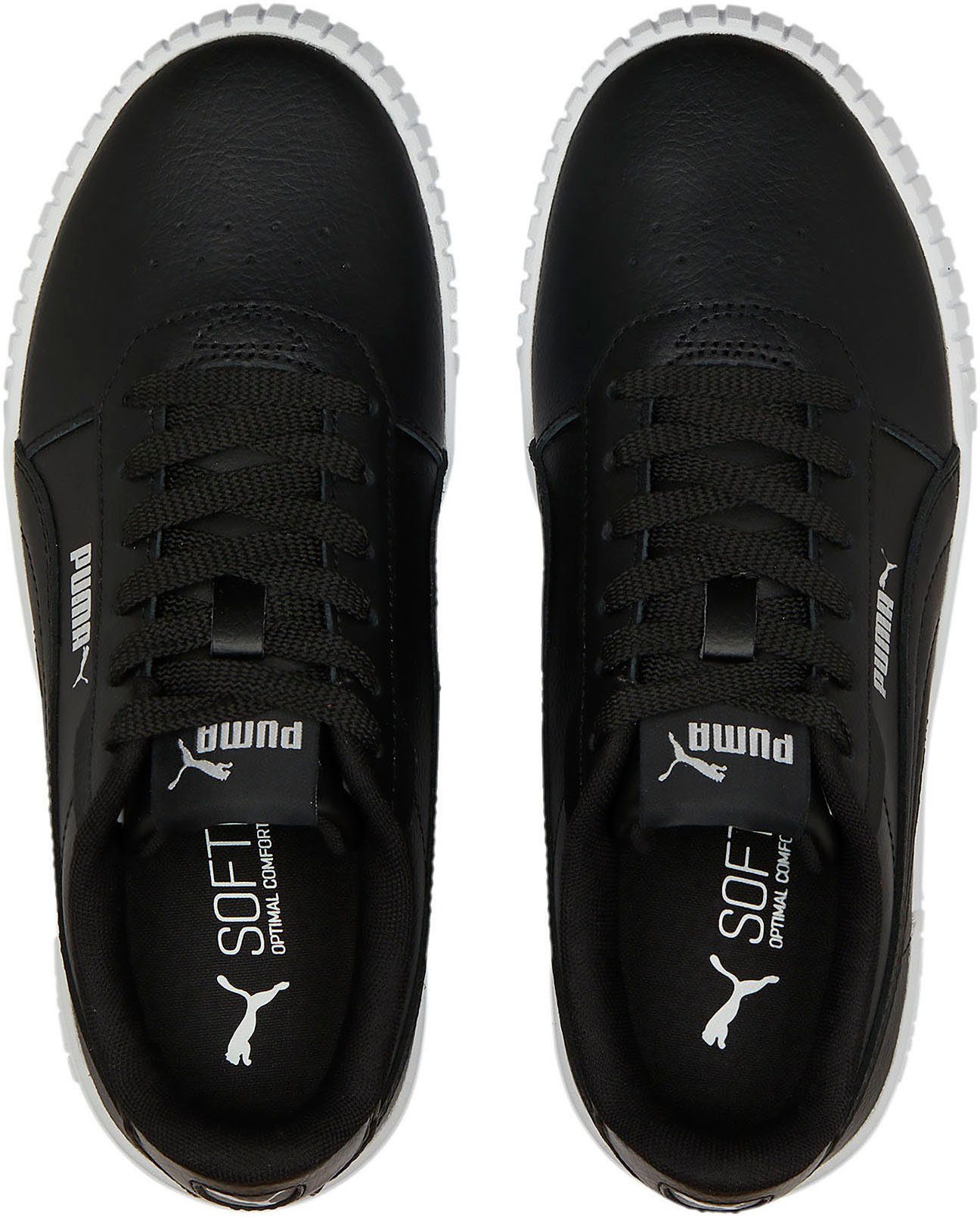 Black-Puma JR Silver Sneaker für Jugendliche PUMA Black-Puma 2.0 CARINA Puma