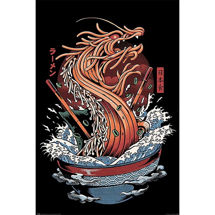 PYRAMID Poster Ilustrata Poster Dragon Ramen 61 x 91 5 cm