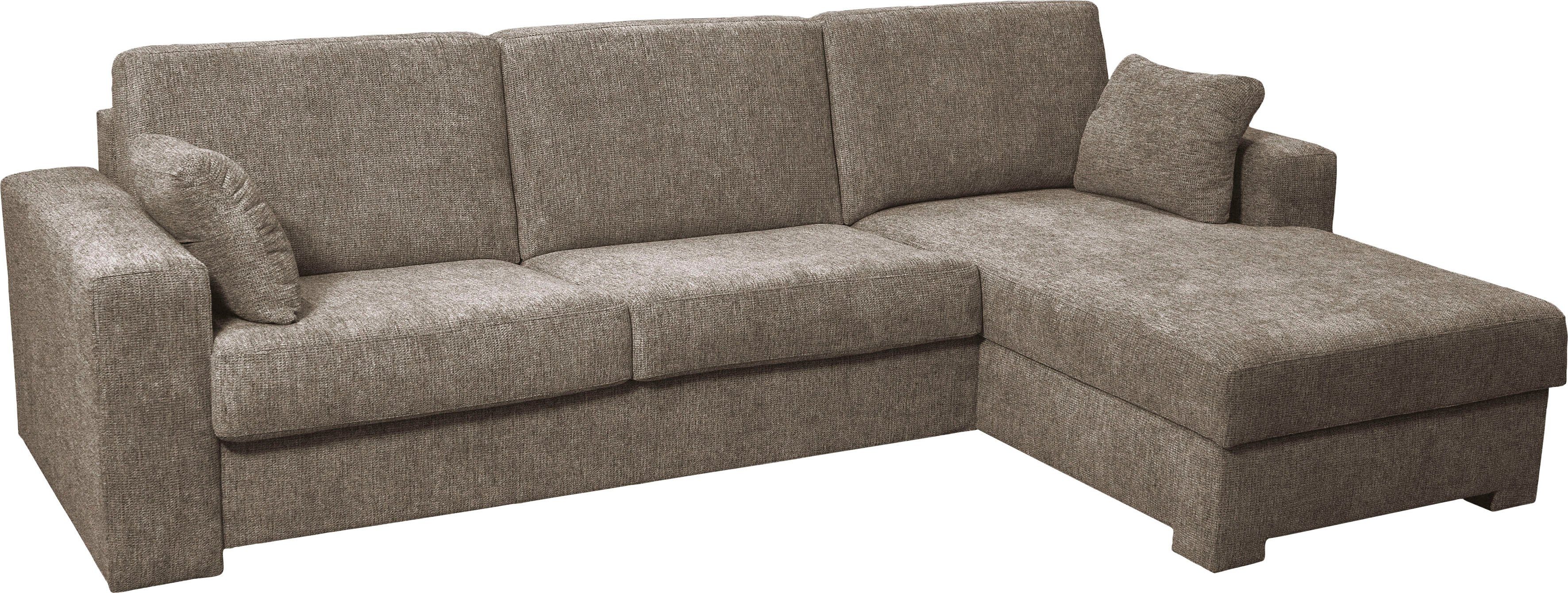 Ecksofa mit "L", cm 163x198 Roma affaire Dauerschlaffunktion, ca Home Liegemaße Unterfederung,