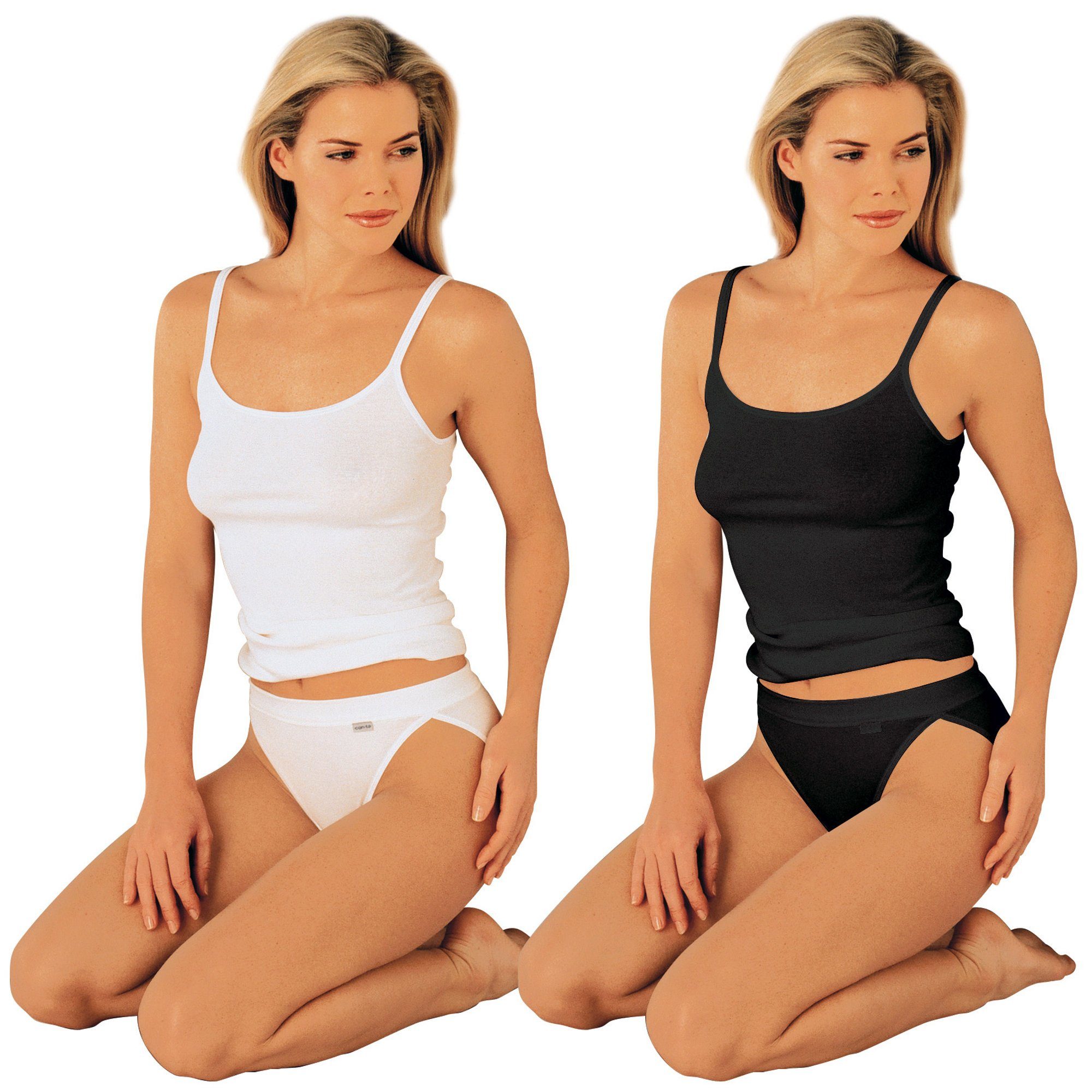 Unterhemd Damen-Unterhemd 4er-Pack