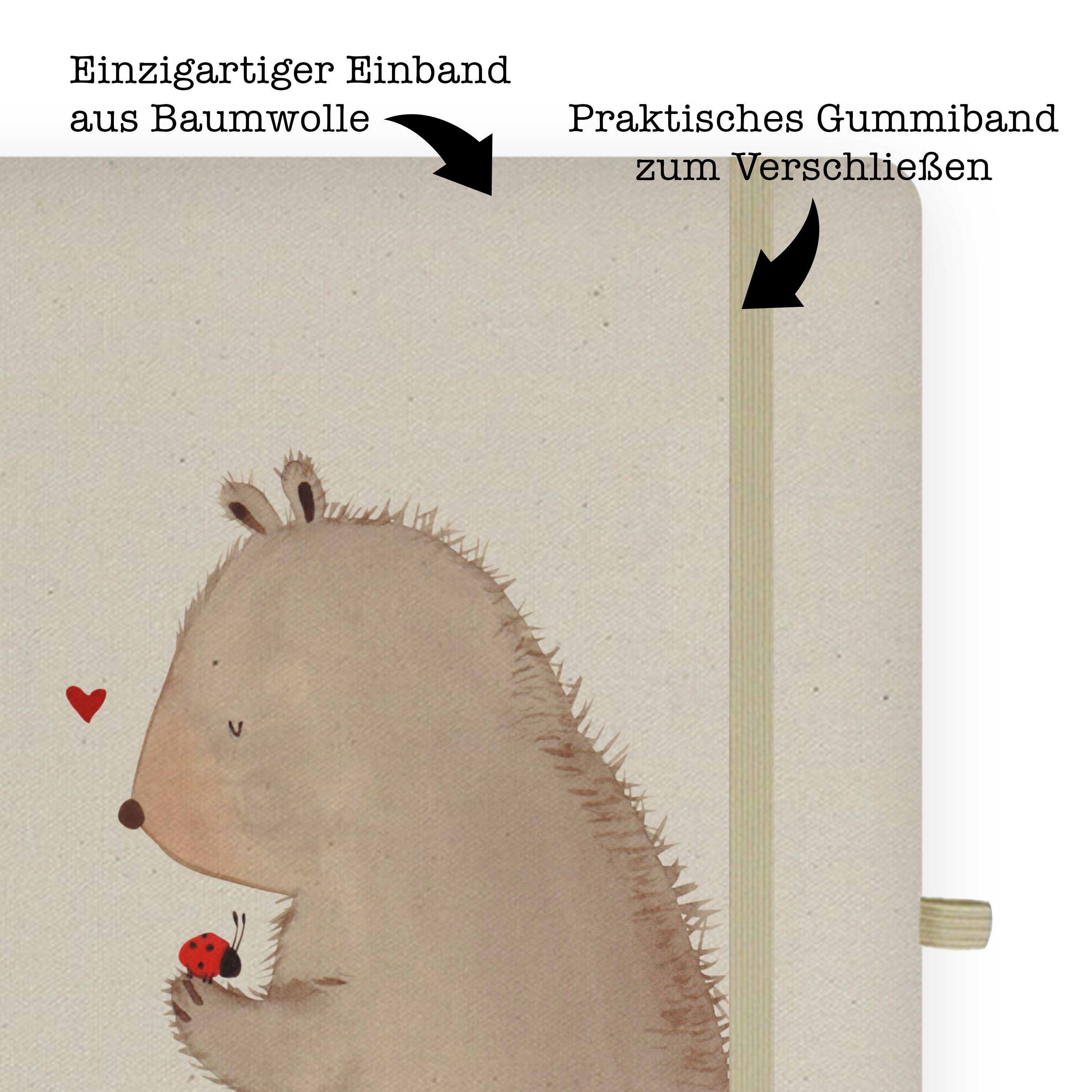 & Skizzenbuc - & Bär - Transparent Notizbuch Mr. Schreibheft, Mrs. mit Marienkäfer Panda Geschenk, Panda Mrs. Mr.