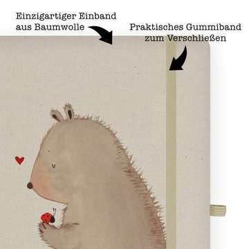 Mr. & Mrs. Panda Notizbuch Bär mit Marienkäfer - Transparent - Geschenk, Schreibheft, Skizzenbuc Mr. & Mrs. Panda