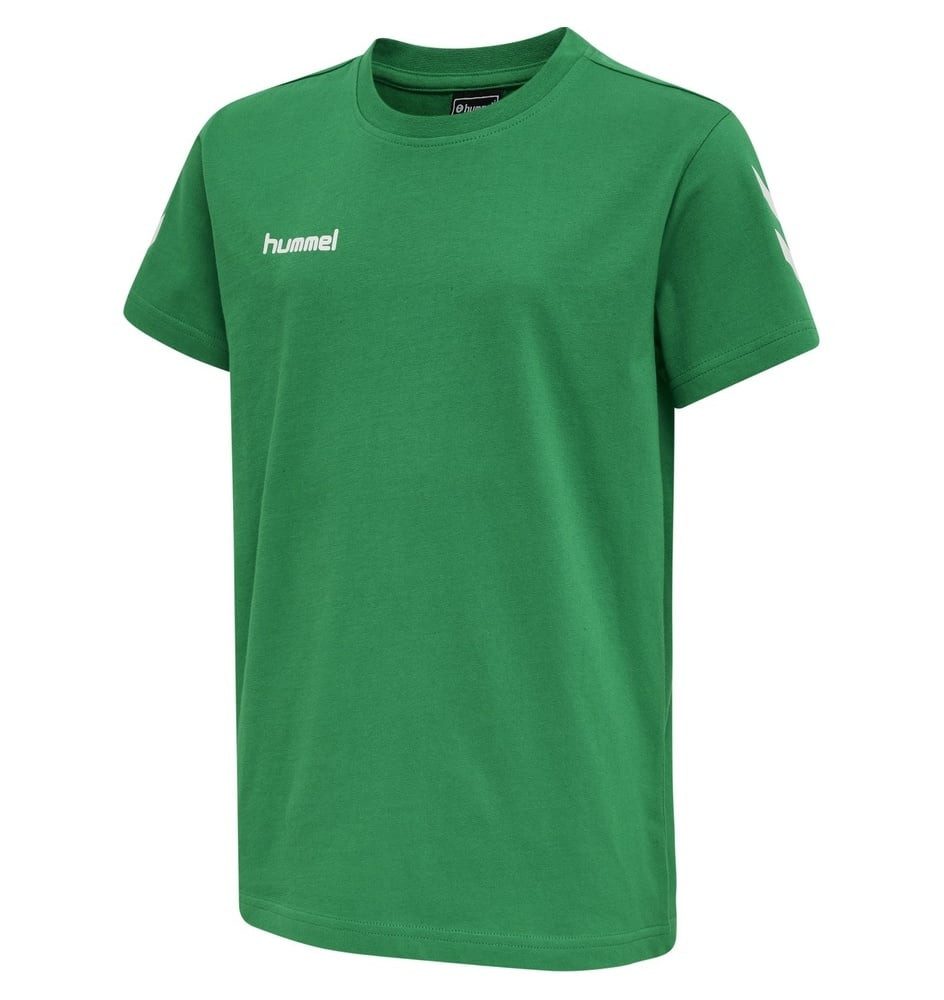 hummel T-Shirt hmlGO Cotton (Baumwolle) Kurzarm grün Kinder