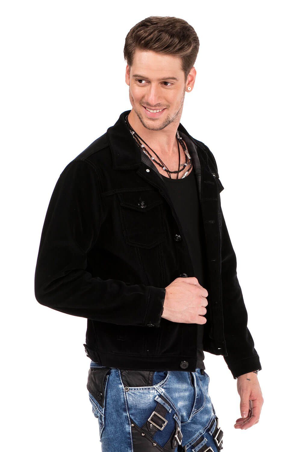 Baxx Bomberjacke Schnitt Cipo klassischem mit &