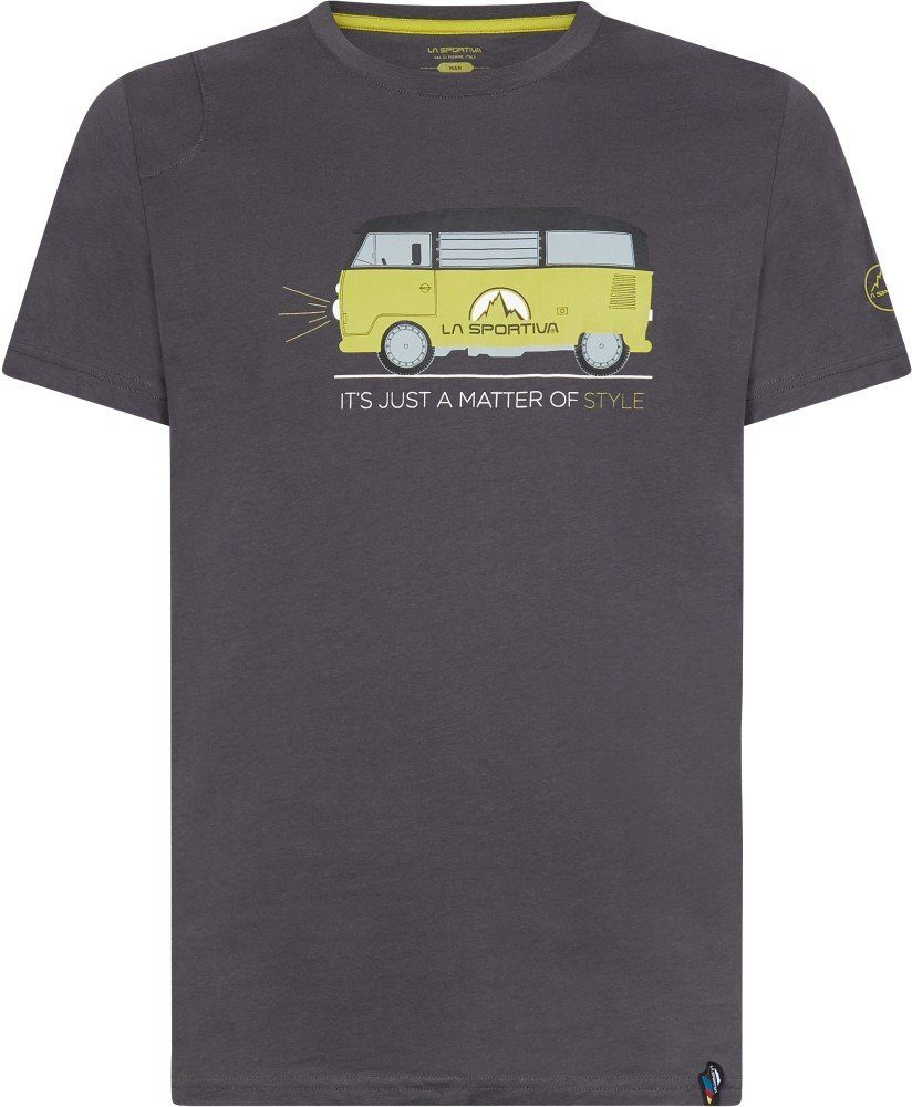 Van La T-Shirt Sportiva carbon/kiwi T-Shirt M