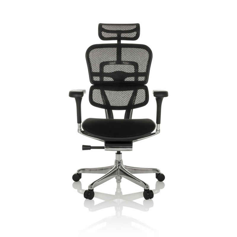 hjh OFFICE Drehstuhl Luxus Chefsessel ERGOHUMAN I Stoff/Netzstoff (1 St), Bürostuhl ergonomisch