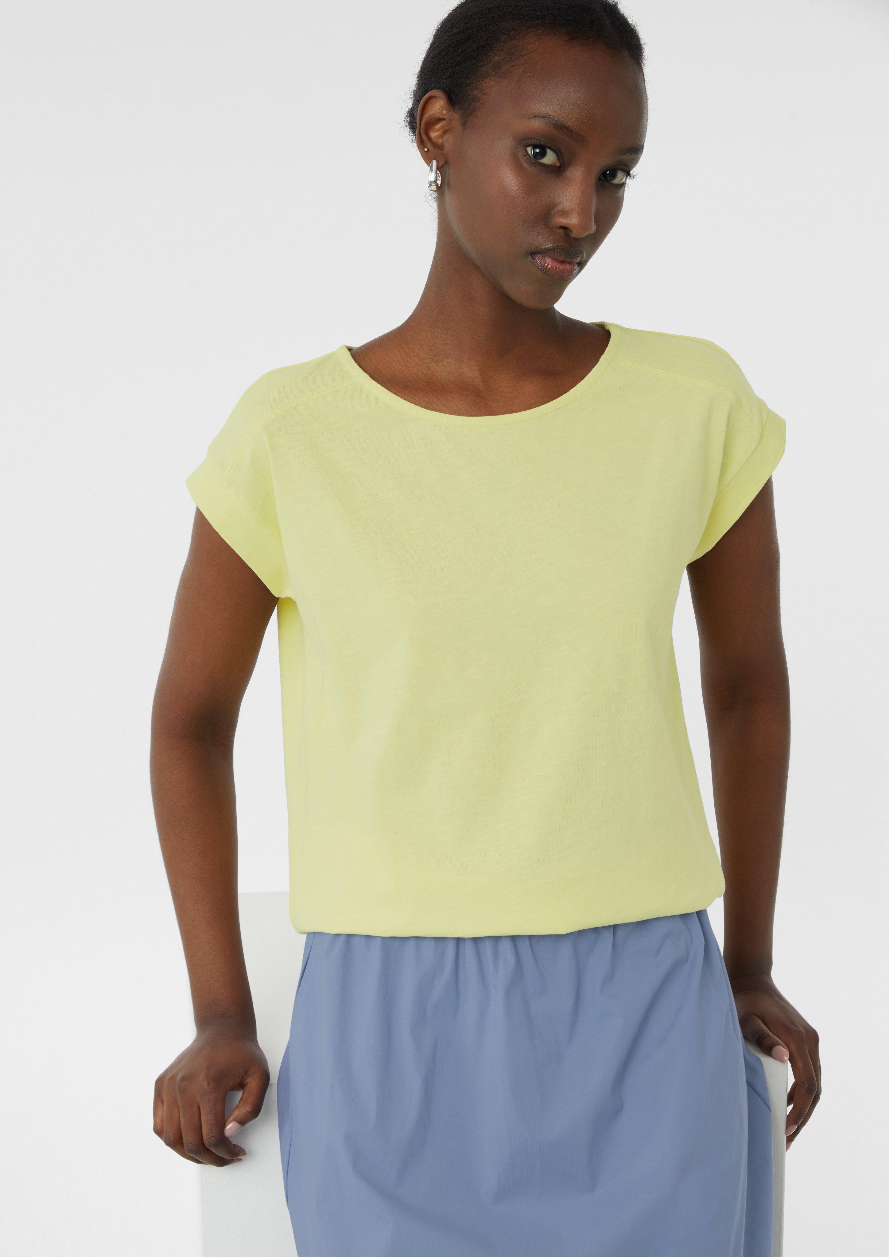 comma casual identity Kurzarmshirt Jersey-T-Shirt mit günstig online kaufen
