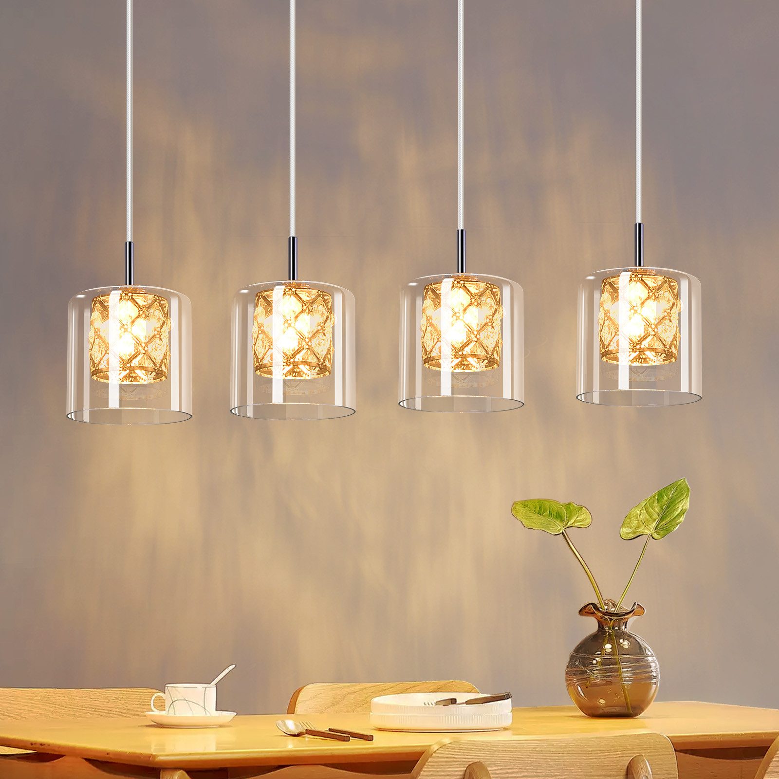 ZMH Pendelleuchte Esszimmer 3/4/5 Flammig Vintage günstig online kaufen