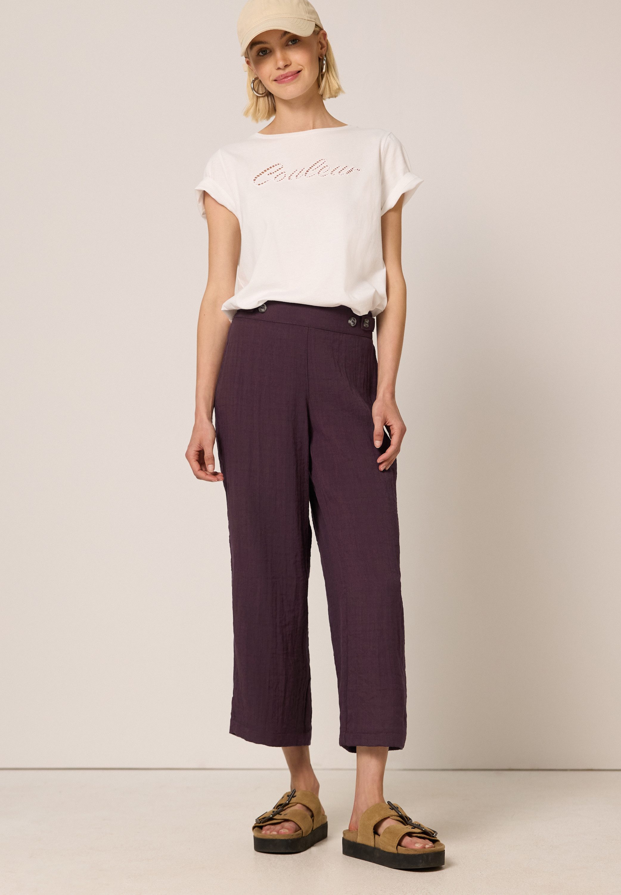STREET ONE STUDIO Stoffhose Middle Waist