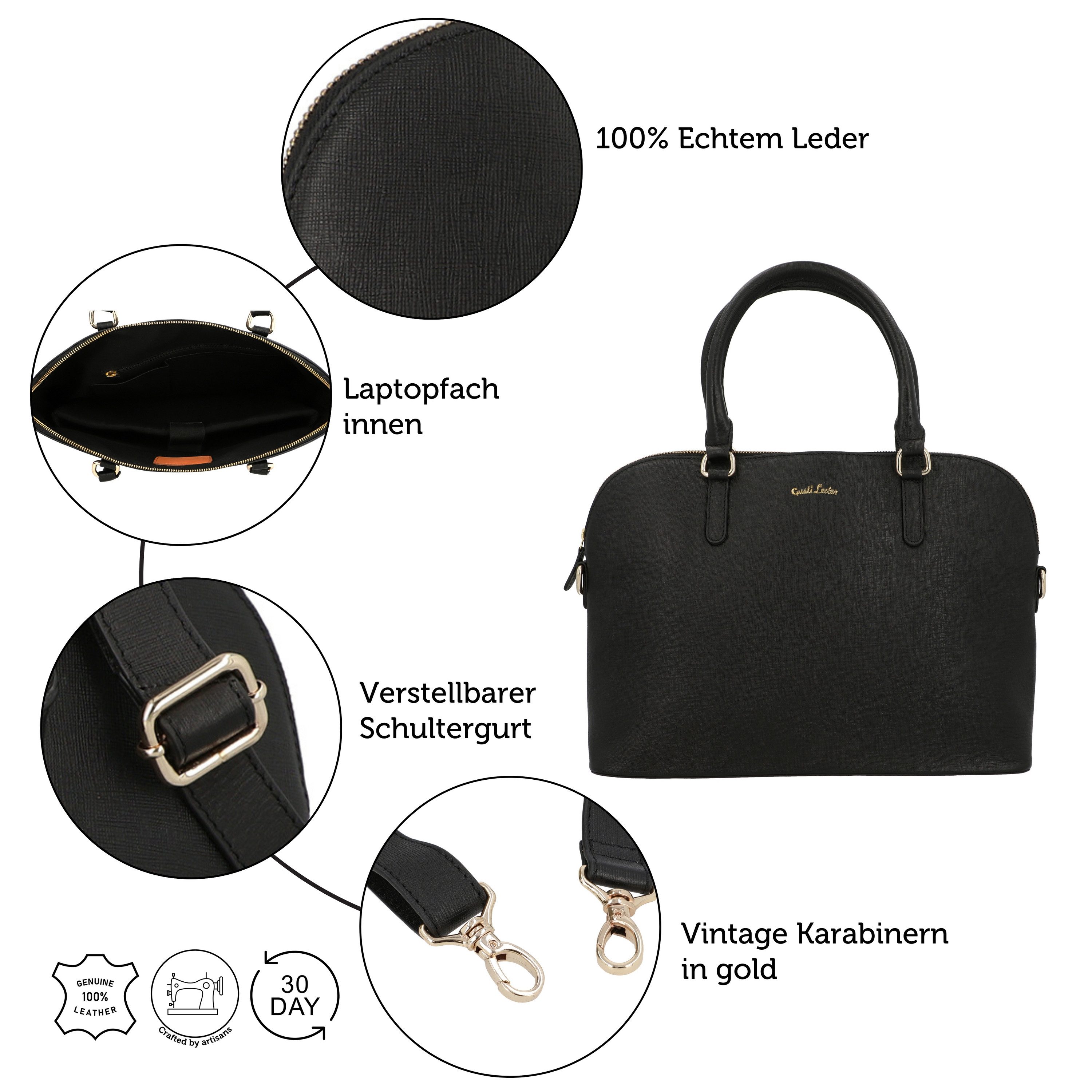 Gusti Leder Handtasche Gusti Leder Handtasche Rita (1-tlg)