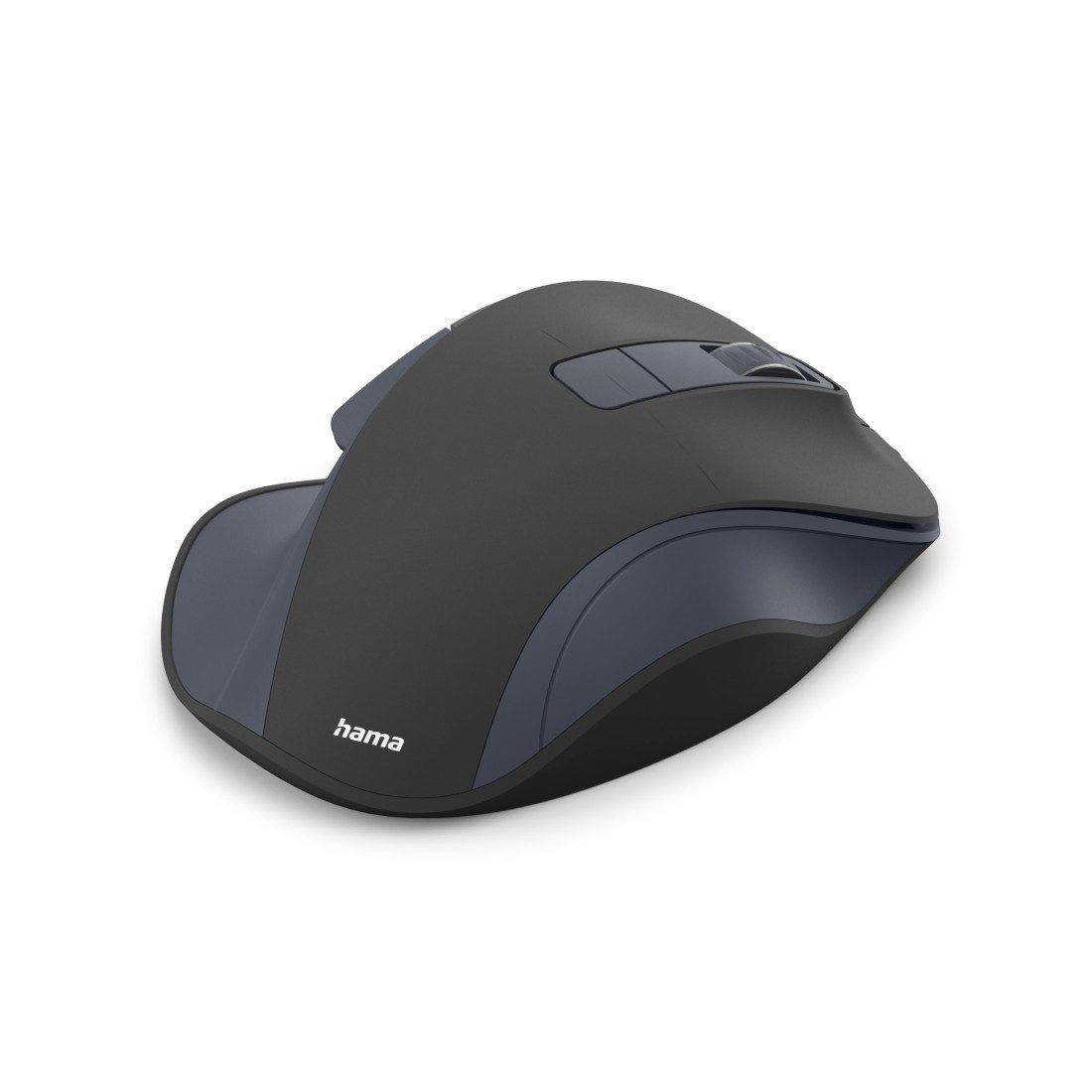 Hama Funkmaus WM-500 ergonomisch 6 Tasten Maus (Funk, Ergonomisch, leise Klicks, Akku, Assist-Taste, DPI-Schalter)