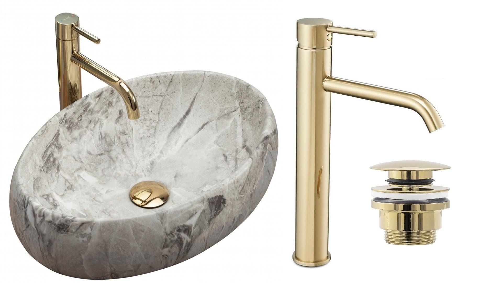 GTM Design Aufsatzwaschbecken LINDA Modern Waschbeckenm günstig online kaufen