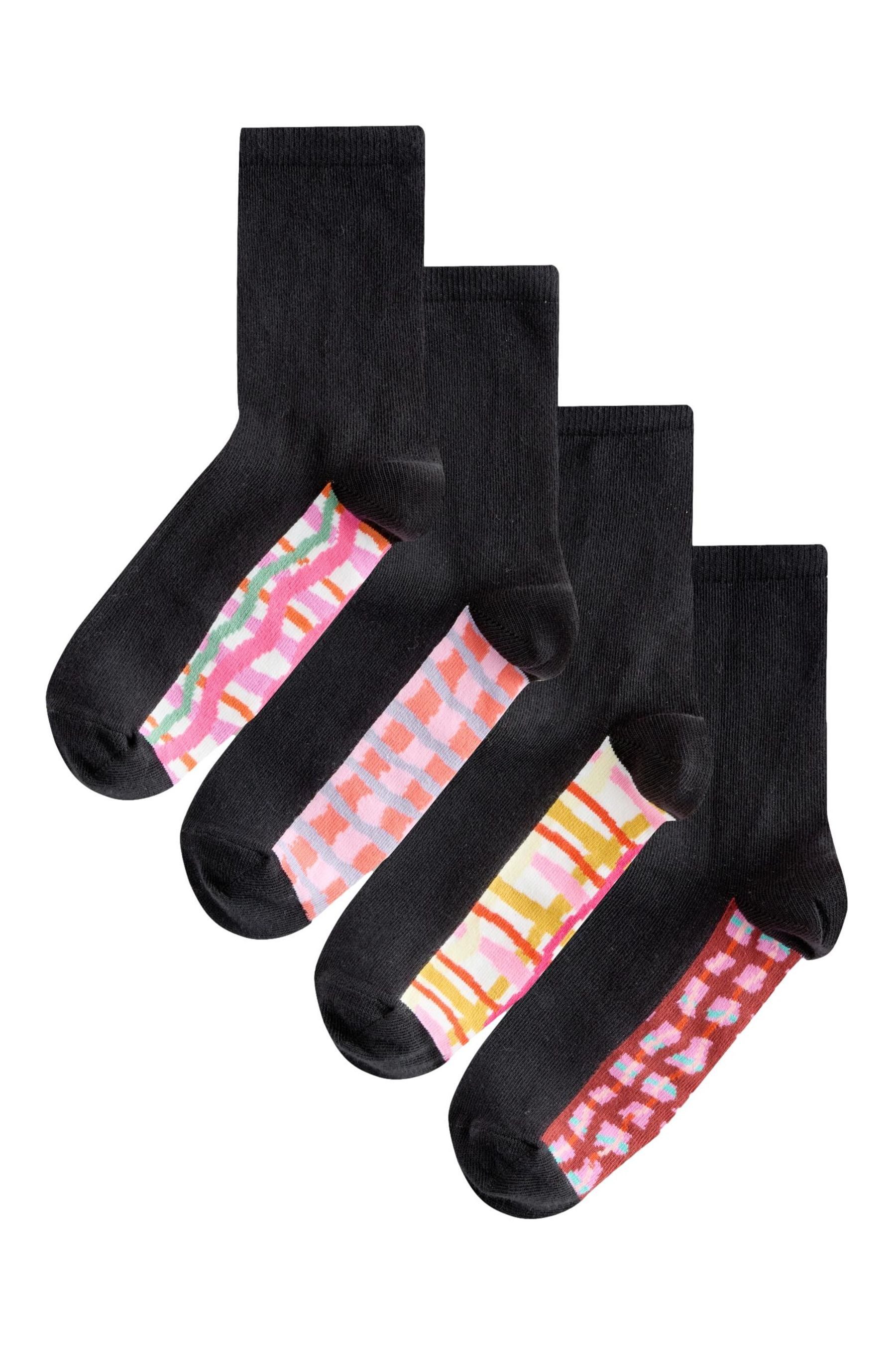 Kurzsocken Söckchen mit Fußbett im 4er-Pack