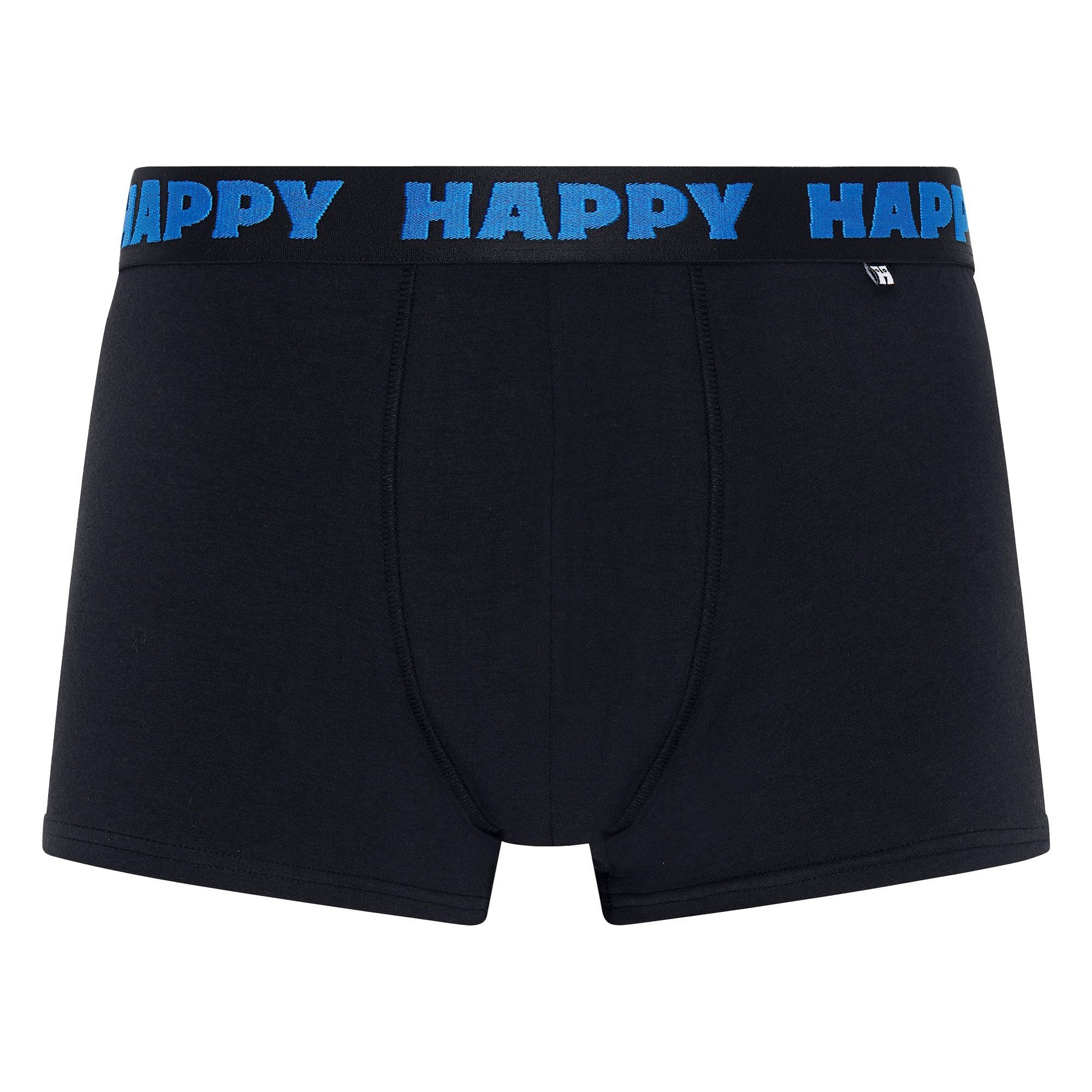 Happy Socks Boxer Herren Boxershort 3er Pack Baumwolle Boxers 3-Pack (Packung, 3er Pack)