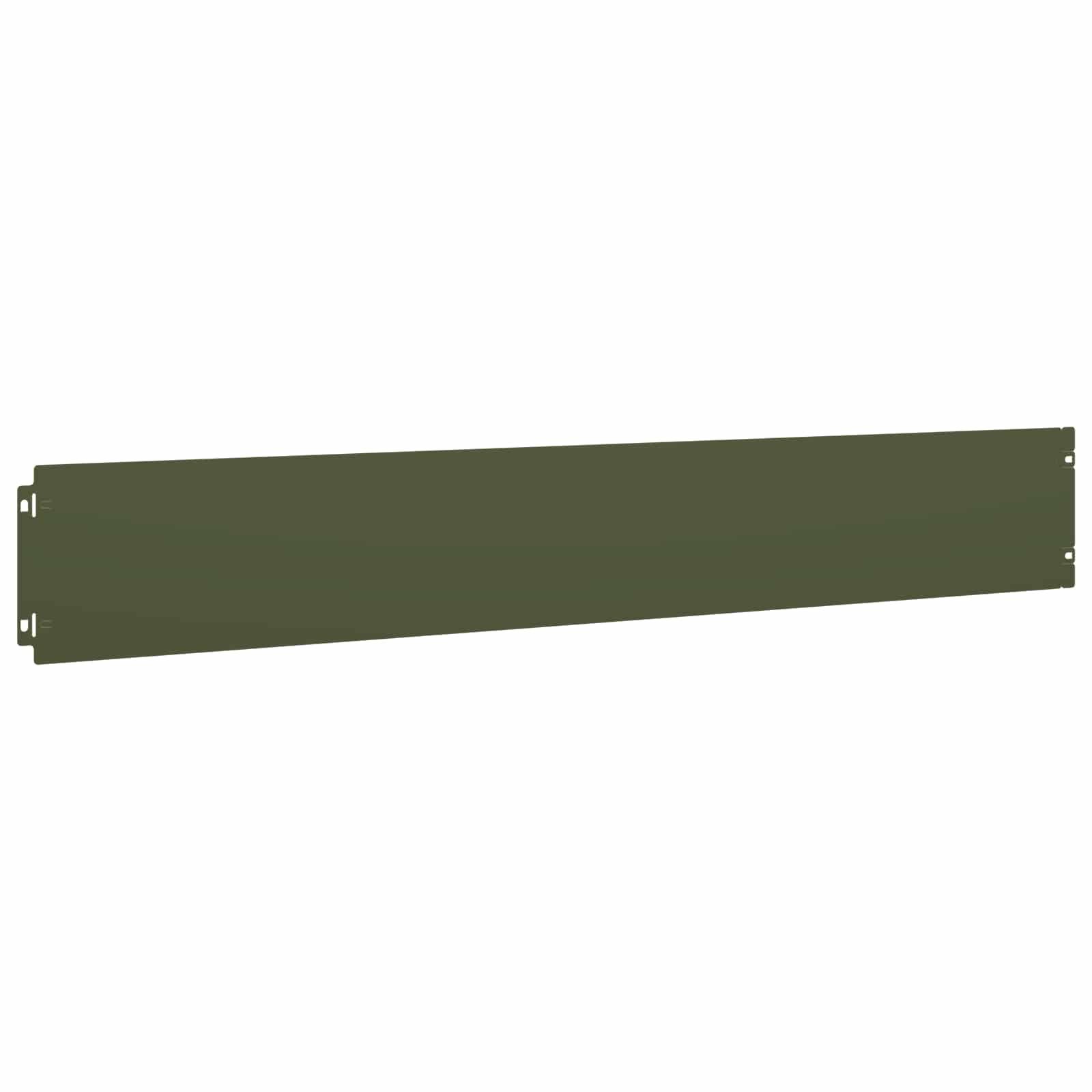 vidaXL Beetumrandung Rasenkante 30 stk. 15 x 103 cm Stahl Olivgrün